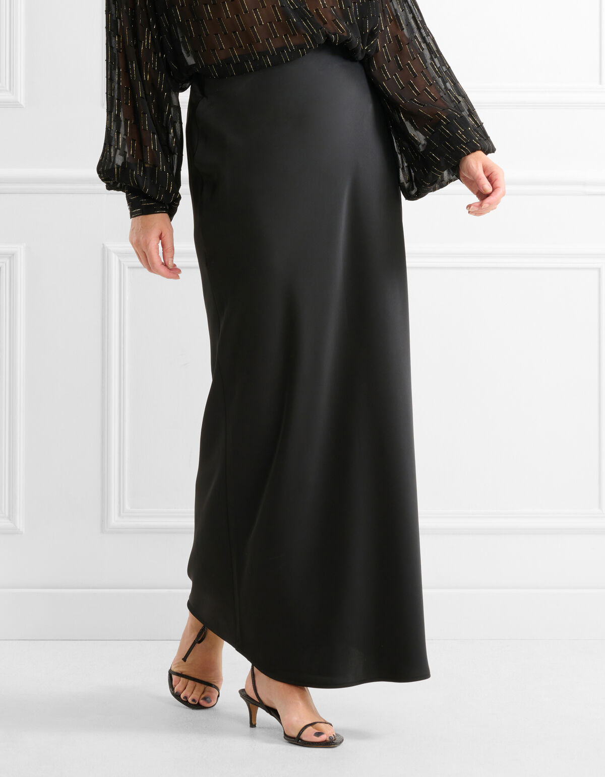 Satijnen Rok Zwart SHOEBY WOMEN