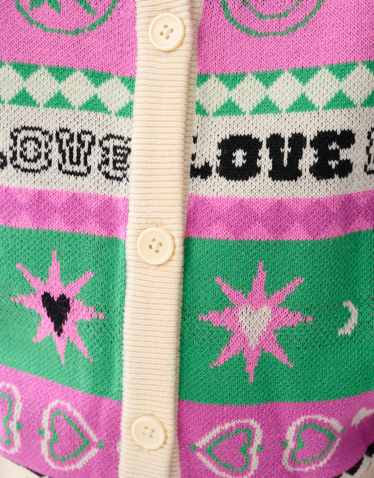 Printed Vest Gebroken Wit SHOEBY GIRLS