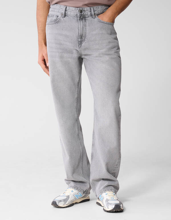 Relaxed Fit Jeans Lichtgrijs L32 SHOEBY MEN