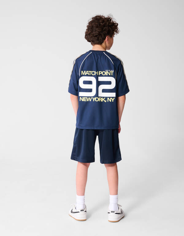 Sporty Stripe Short Donkerblauw SHOEBY BOYS