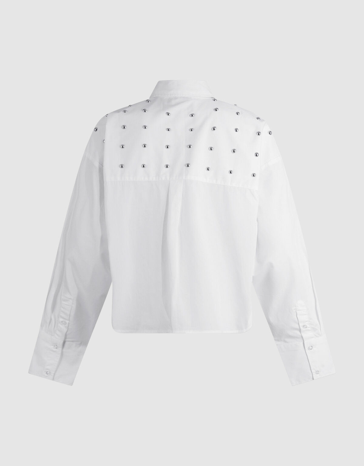 Studs Poplin Blouse Wit SHOEBY WOMEN