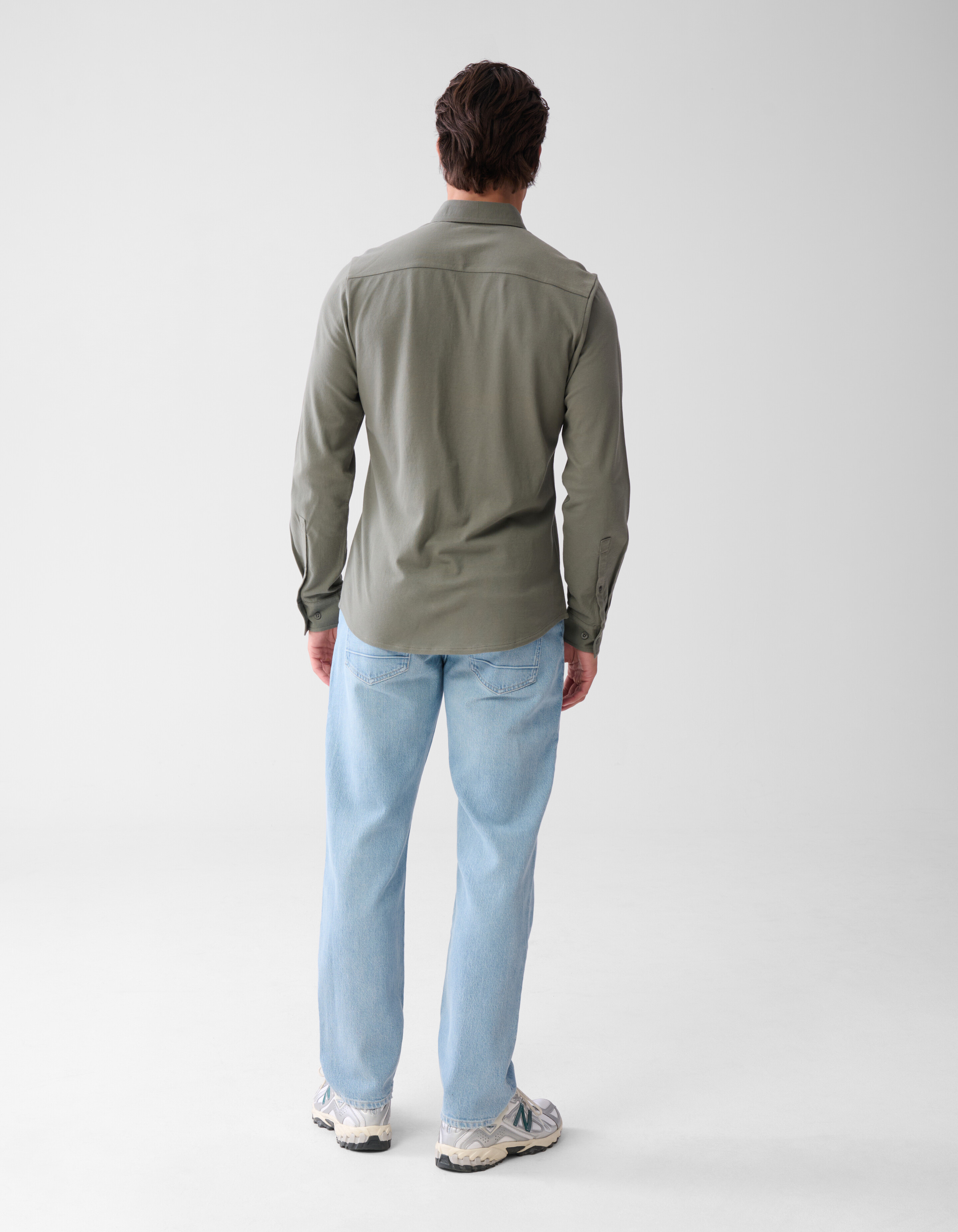 Pique Overhemd Donkergroen SHOEBY MEN