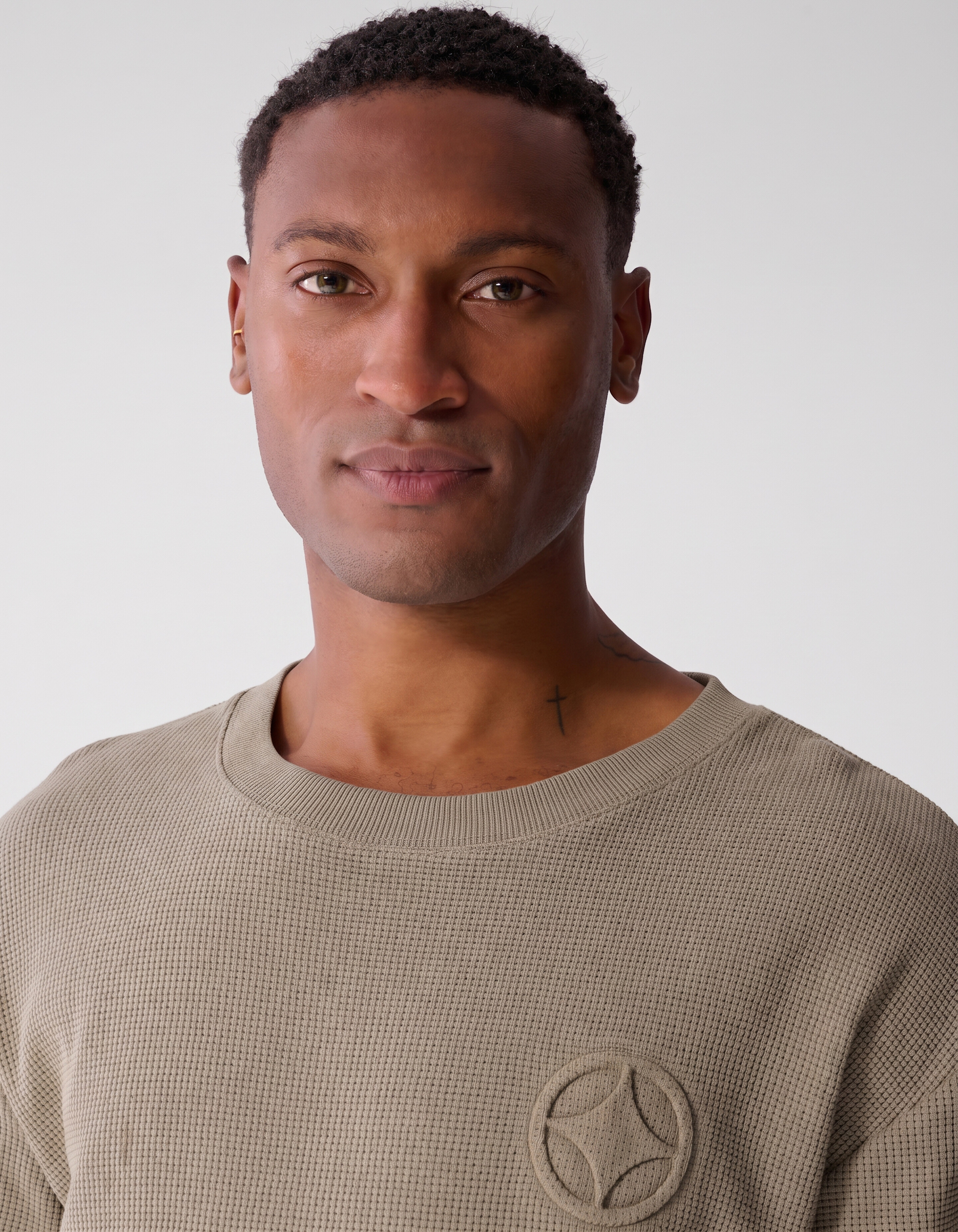 Waffle T-shirt Groen SHOEBY MEN
