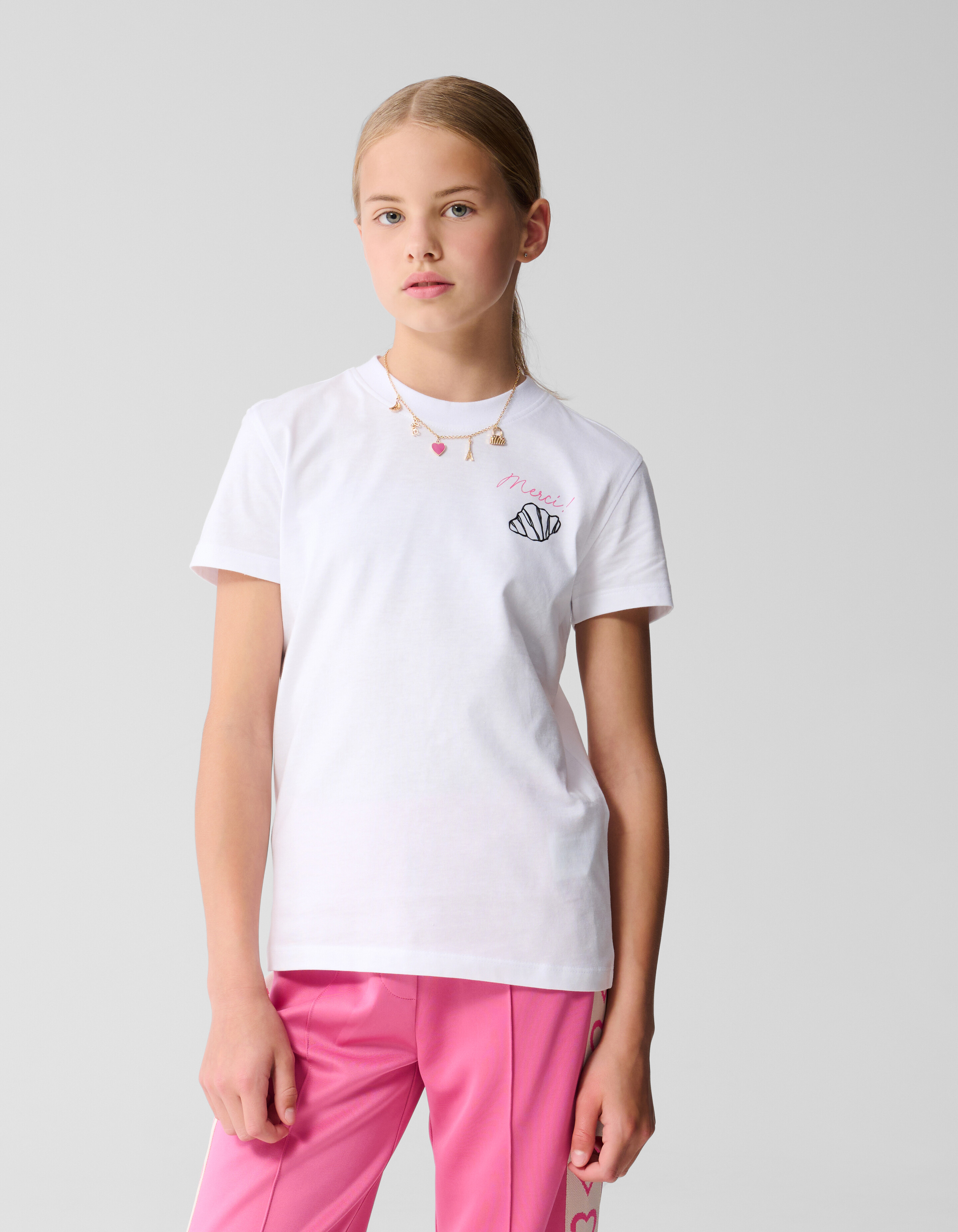 Parijs Artwork T-shirt Wit SHOEBY GIRLS