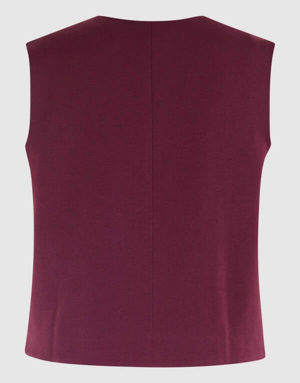Strass Knopen Gilet Bordeaux SHOEBY WOMEN