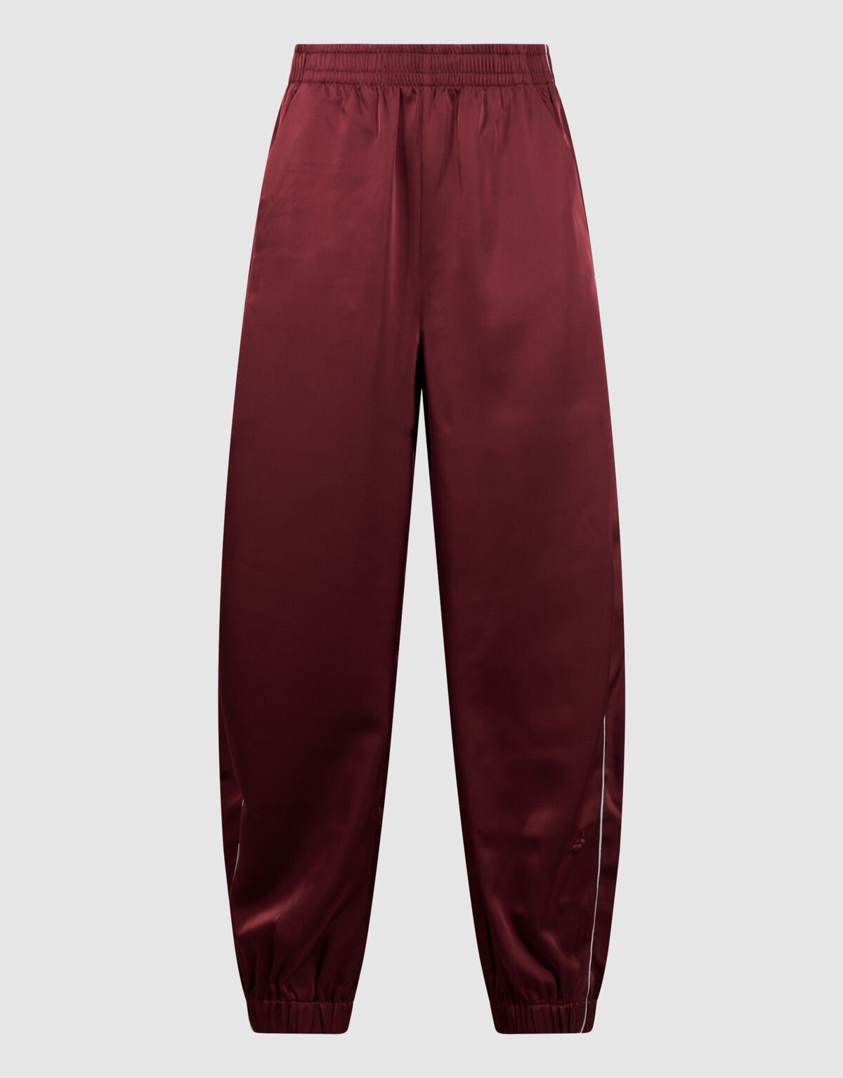 Satijnen Contrast Jogger Donkerrood SHOEBY WOMEN