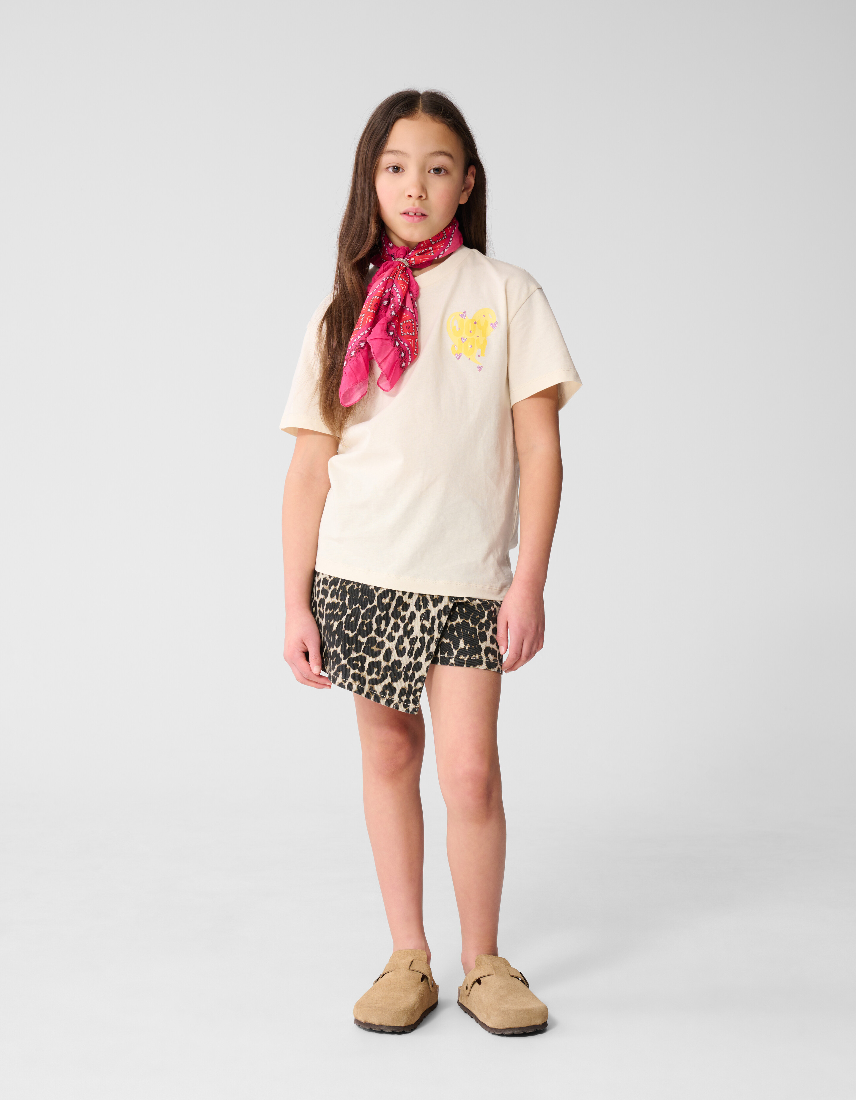 Joy Artwork T-shirt Gebroken Wit SHOEBY GIRLS