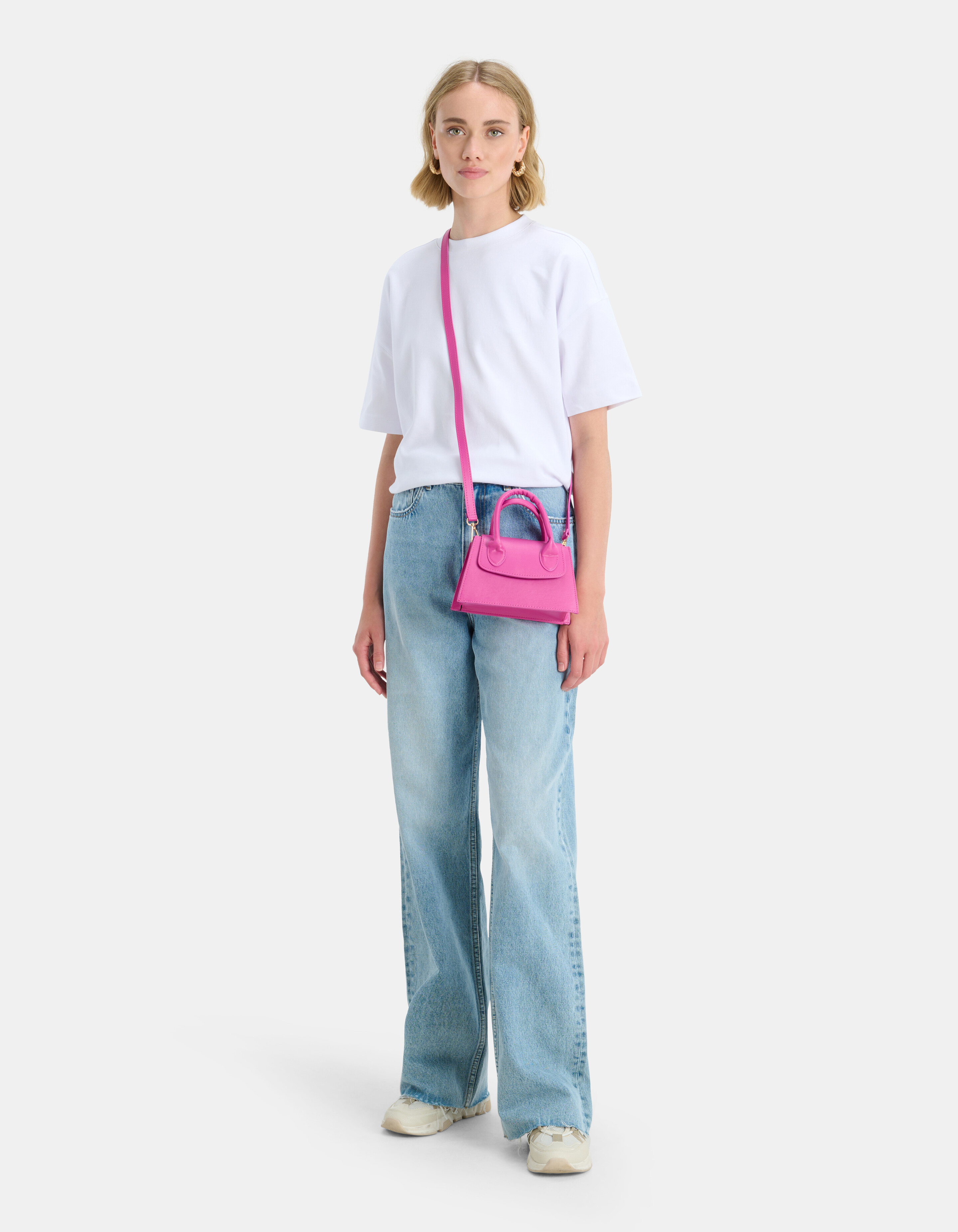 Small Handle Tas Roze ACCESSOIRES SHOEBY