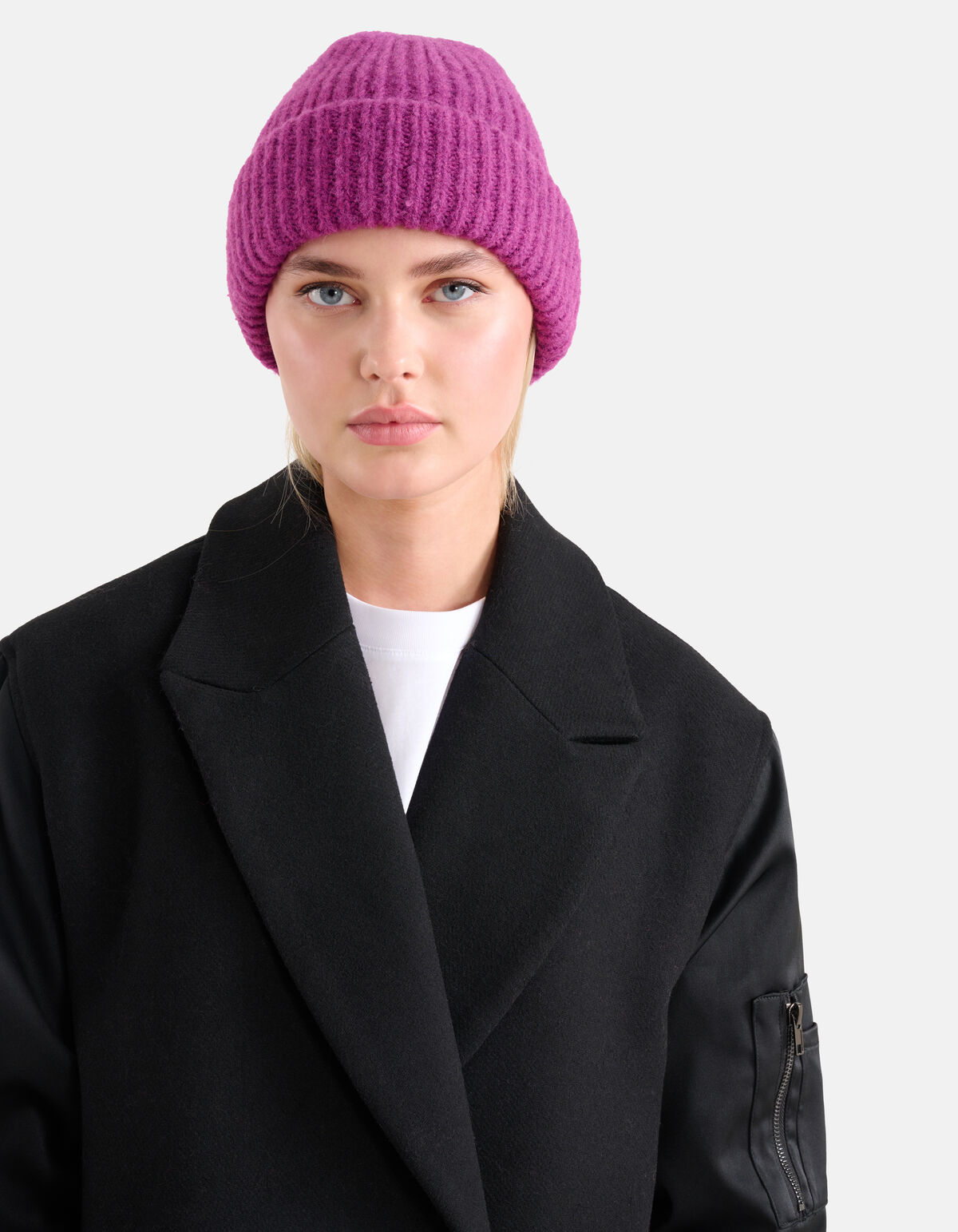 Chunky Beanie Paars SHOEBY ACCESSOIRES