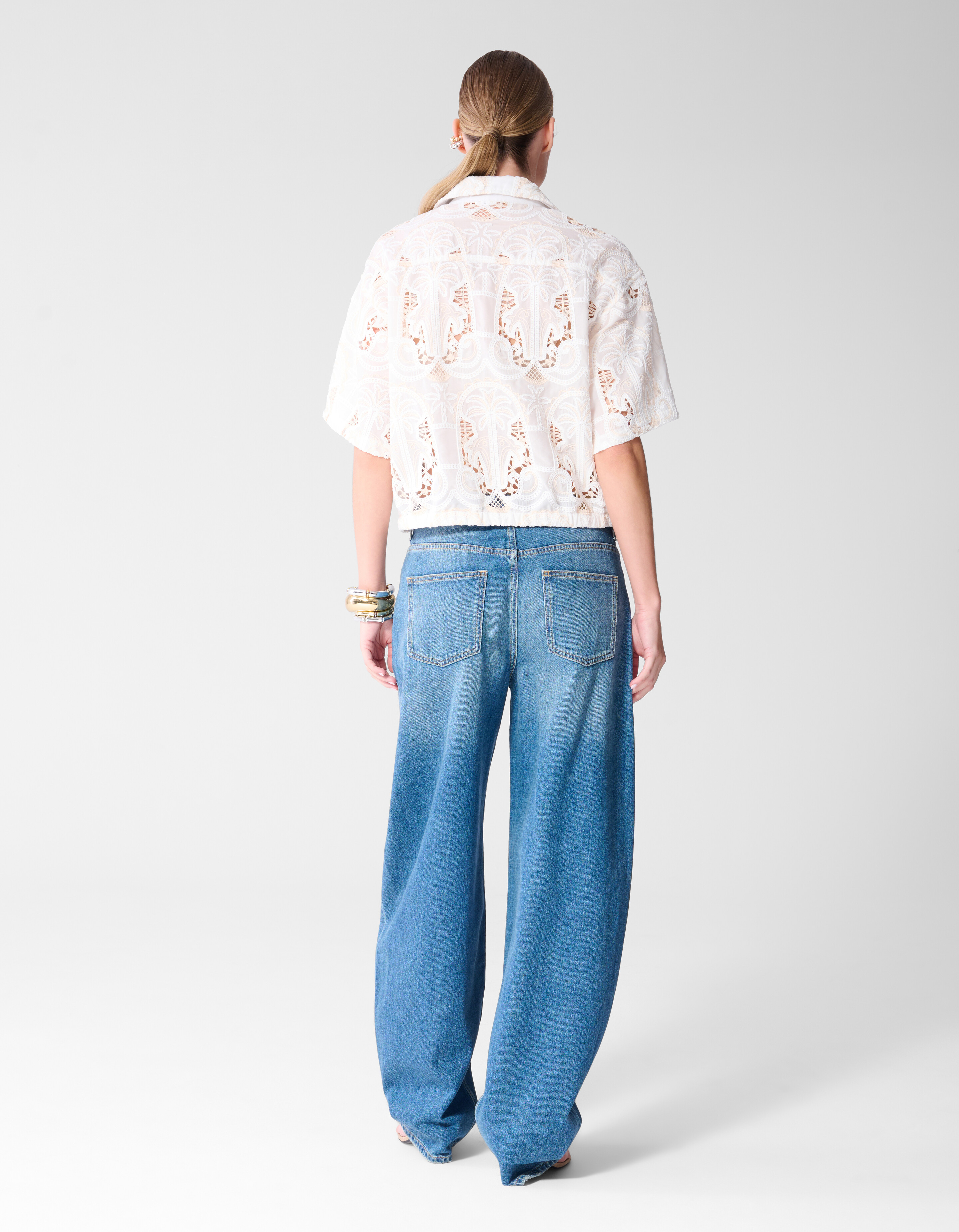 Embroidery Blouse Gebroken Wit SHOEBY WOMEN
