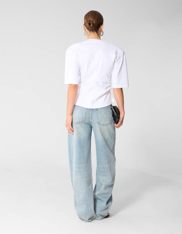 Heavy Barrel Fit Jeans Lichtblauw SHOEBY WOMEN