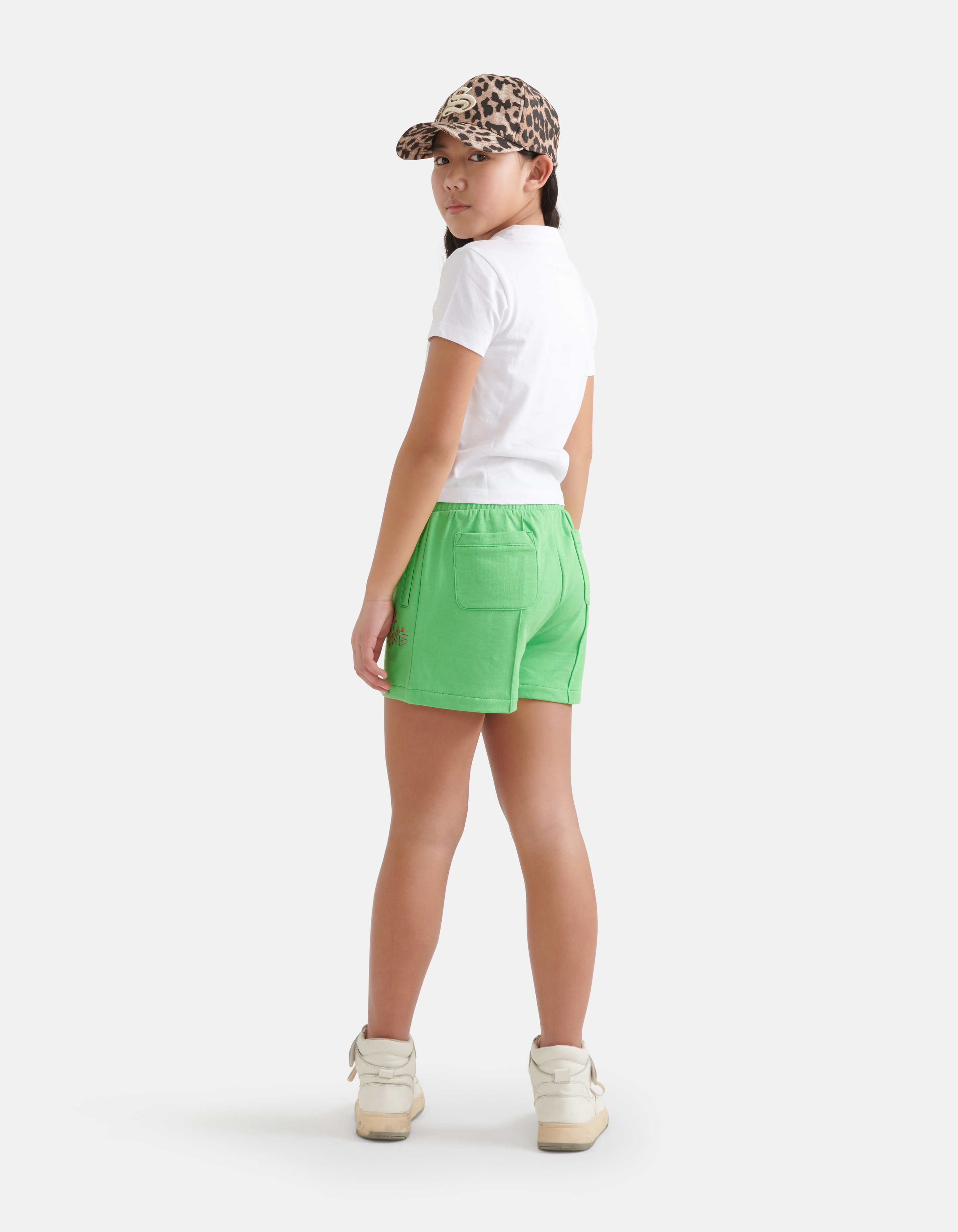 Geborduurde Short Groen SHOEBY GIRLS
