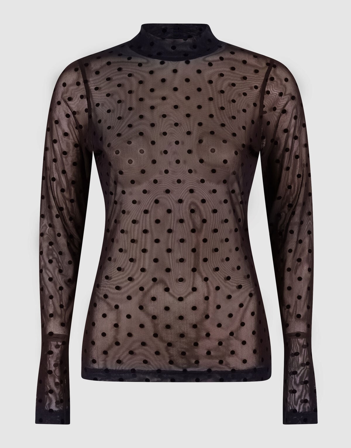Mesh Stippen Top Bruin SHOEBY WOMEN