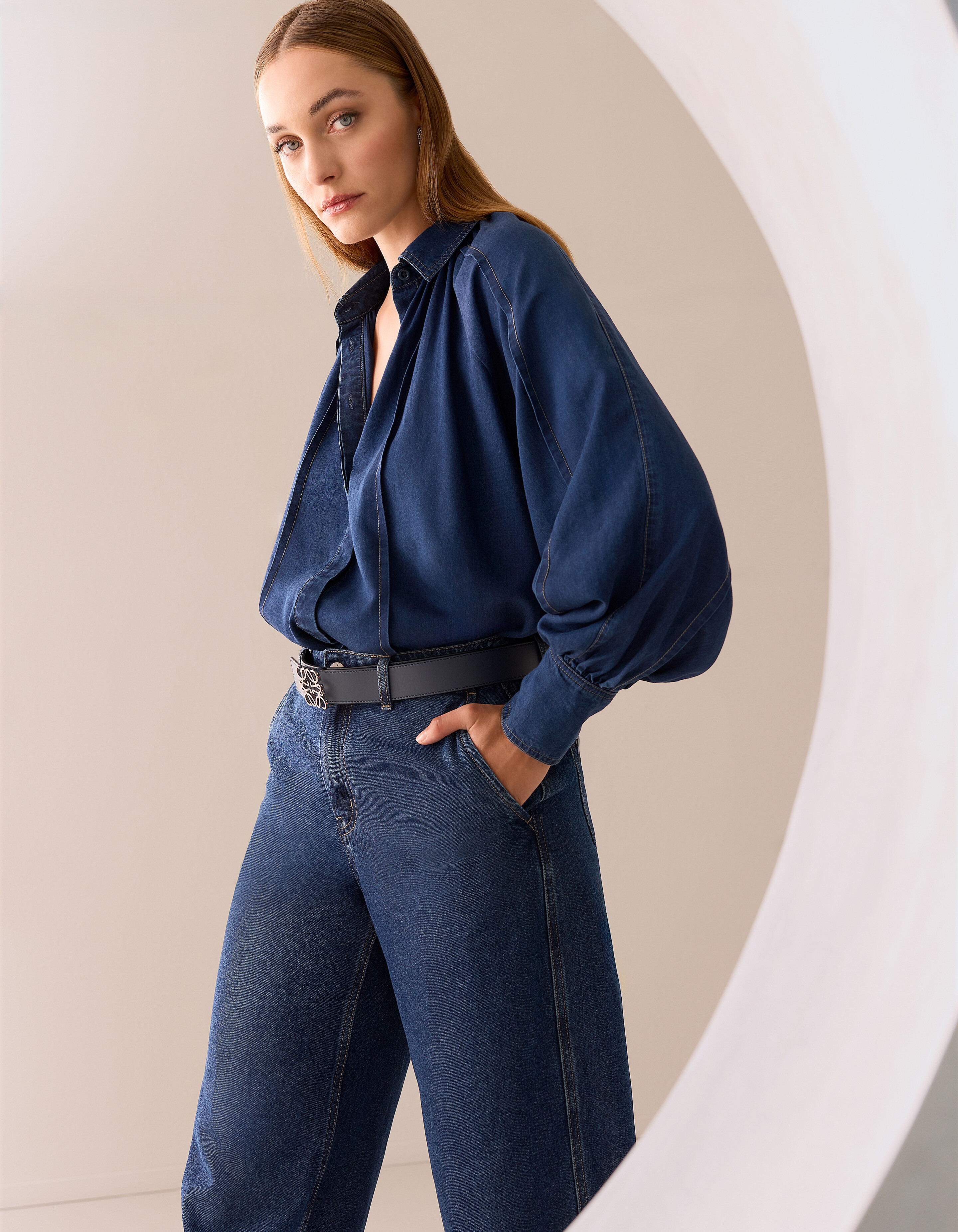 Stitch Blouse Blauw By Mieke SHOEBY WOMEN