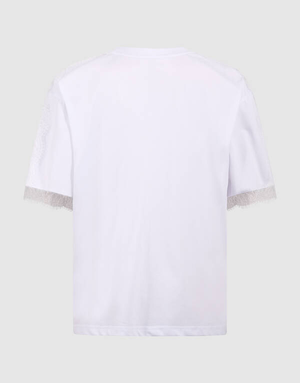 Kanten T-shirt Wit SHOEBY WOMEN