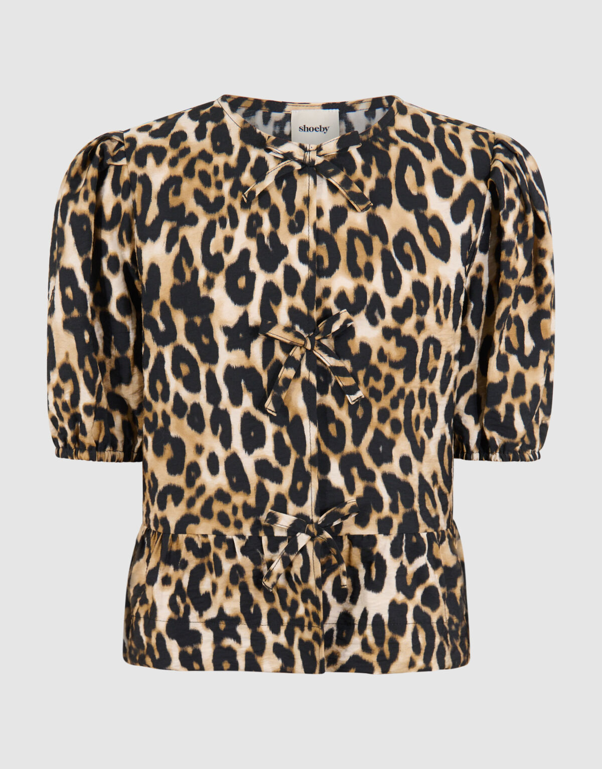 Leopard Strik Top Bruin SHOEBY GIRLS