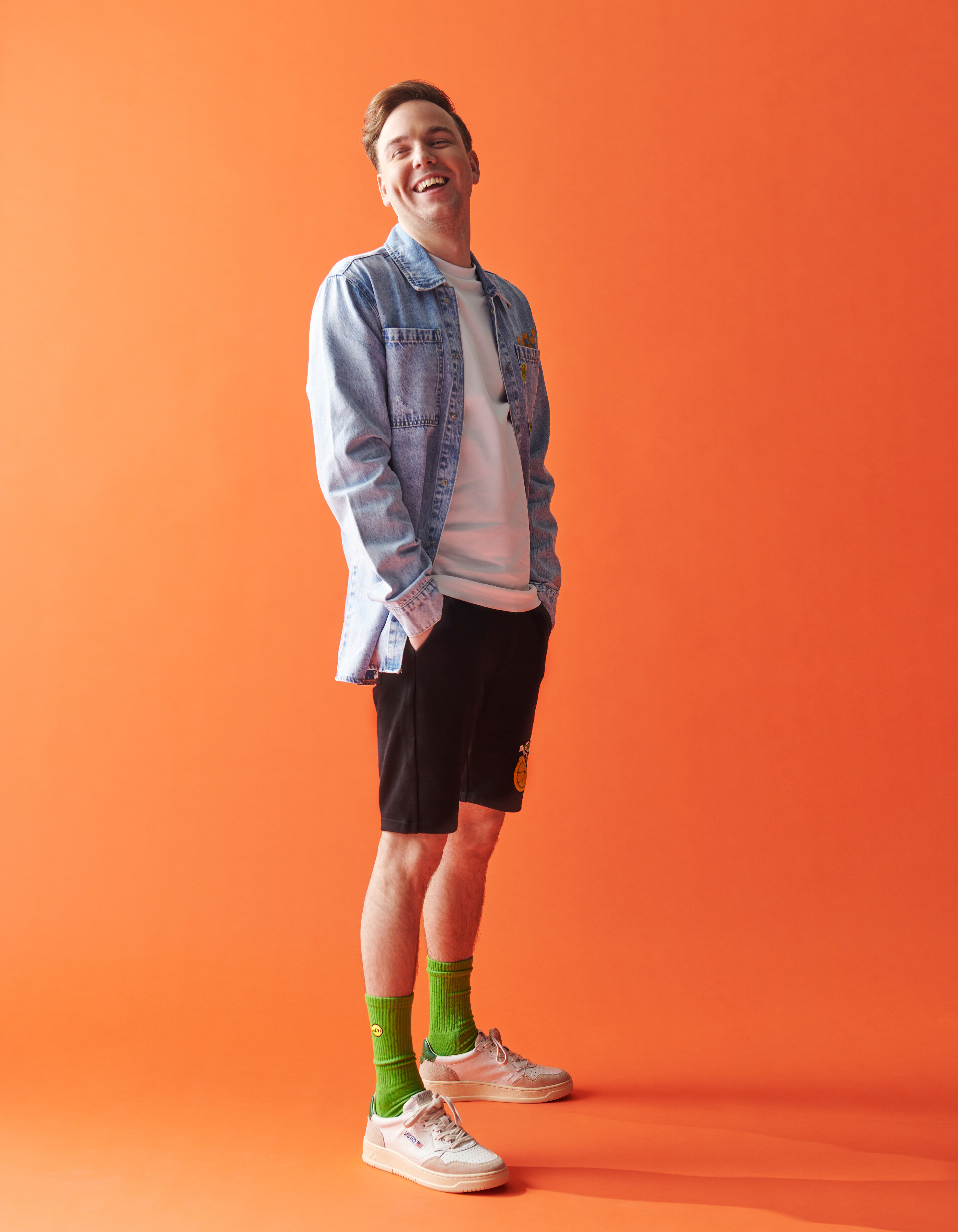 Artwork Denim Overshirt Bleached By Dylan SHOEBY BOYS