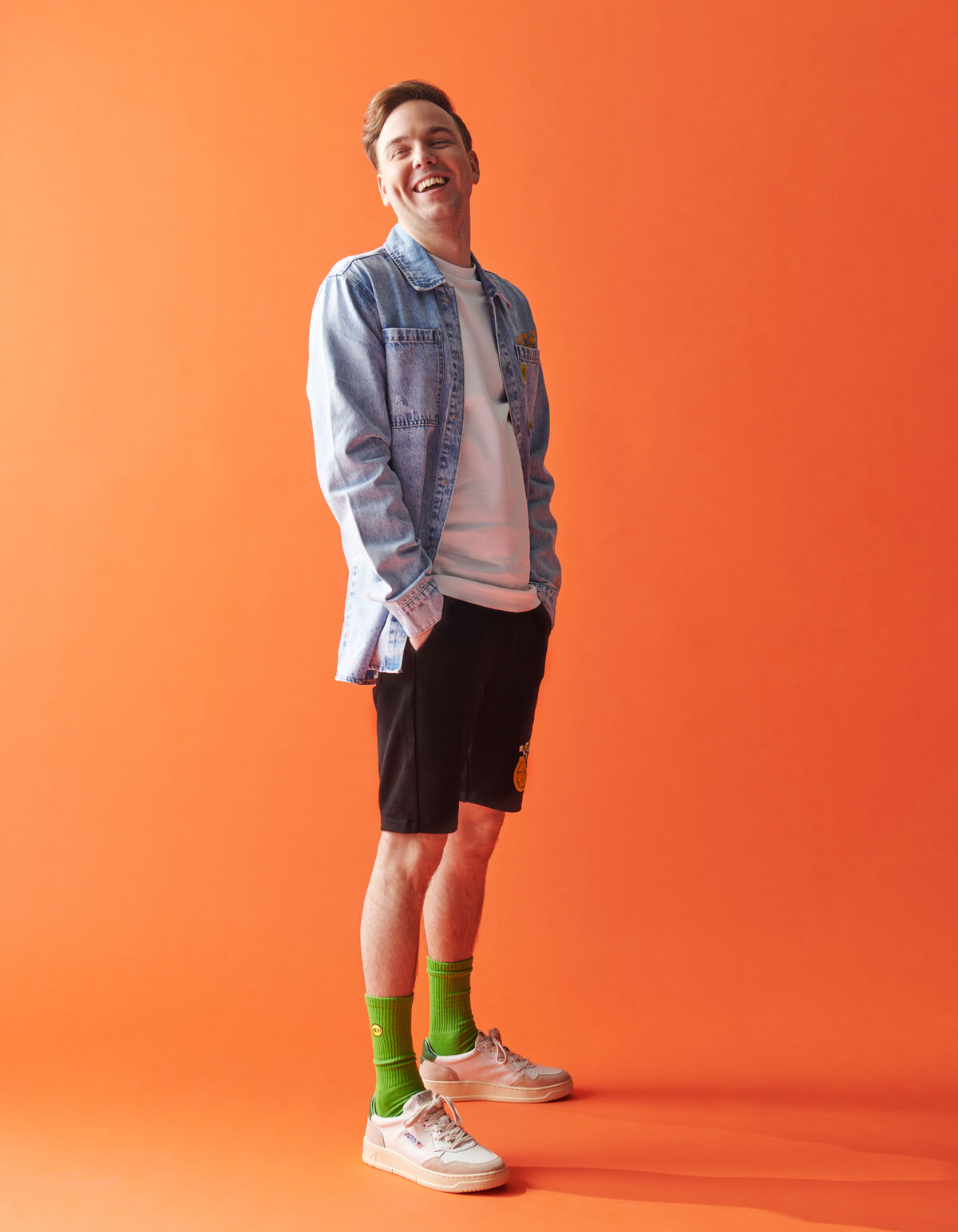 Artwork Denim Overshirt Bleached SHOEBY BOYS