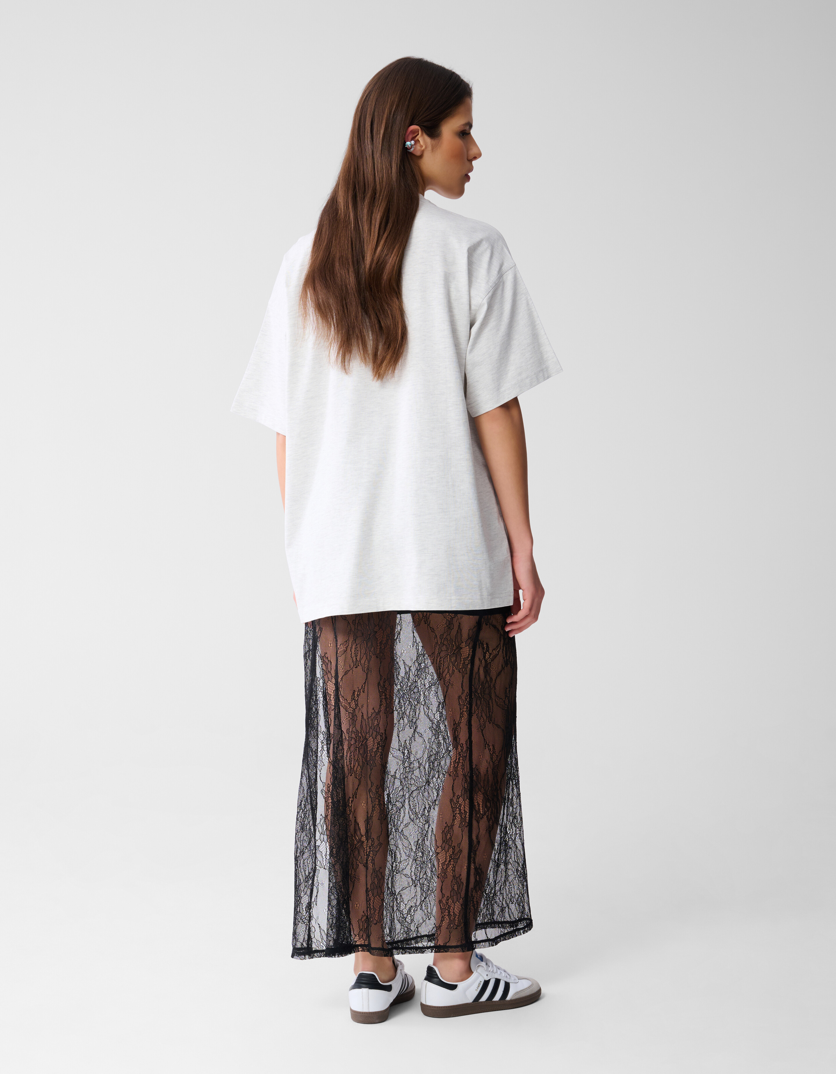 Kanten Maxi Rok Zwart By Monica SHOEBY WOMEN