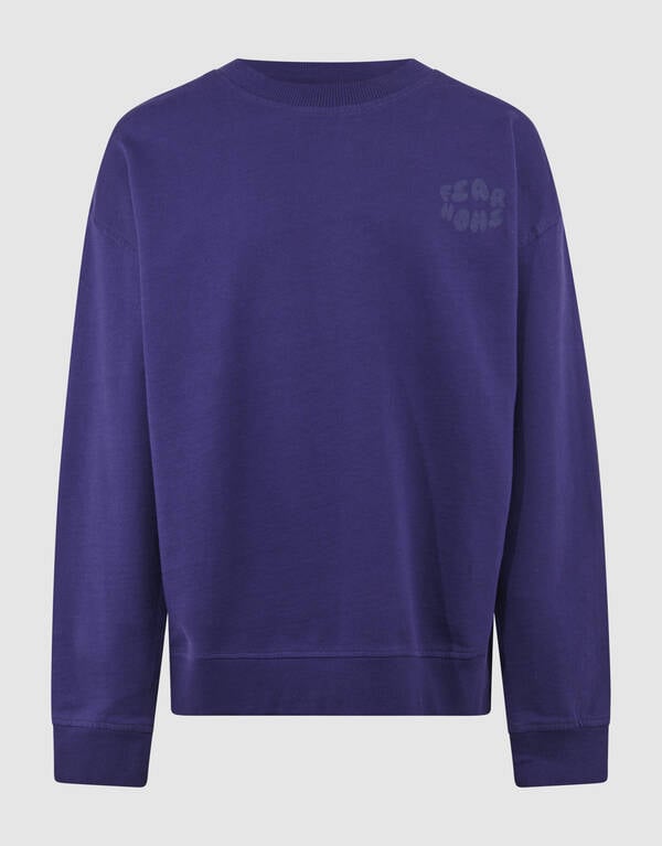 Fear None Artwork Sweater Paars SHOEBY BOYS