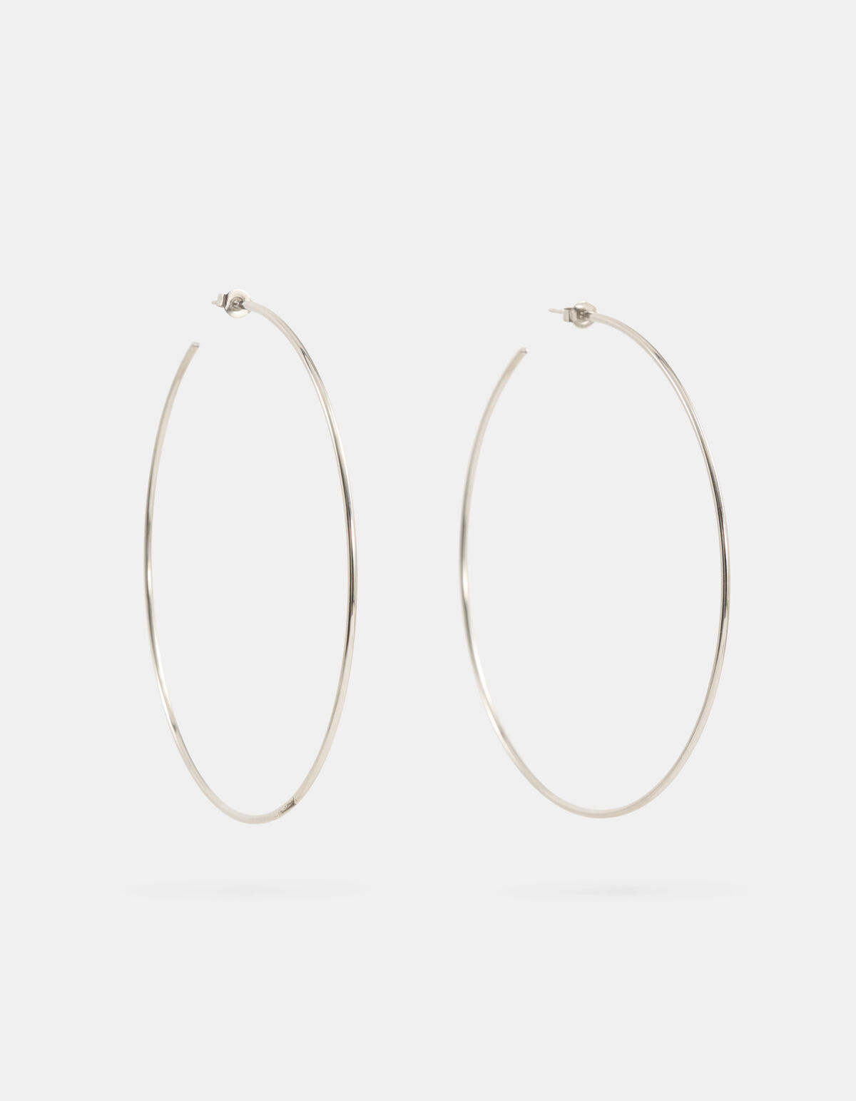 Grote Hoop Oorbellen Zilver By Monica SHOEBY ACCESSOIRES