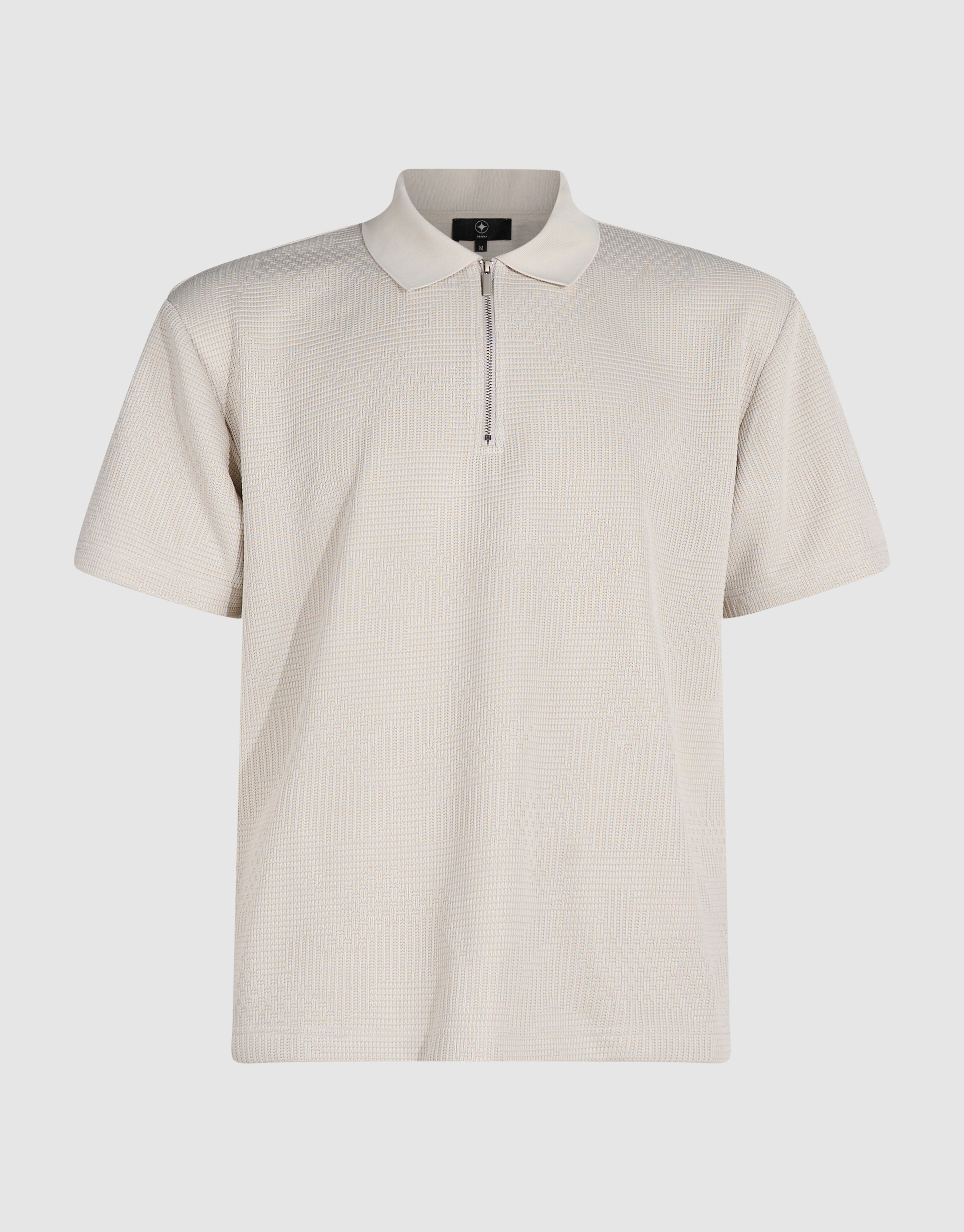 Structuur Zipper Polo Zand SHOEBY MEN