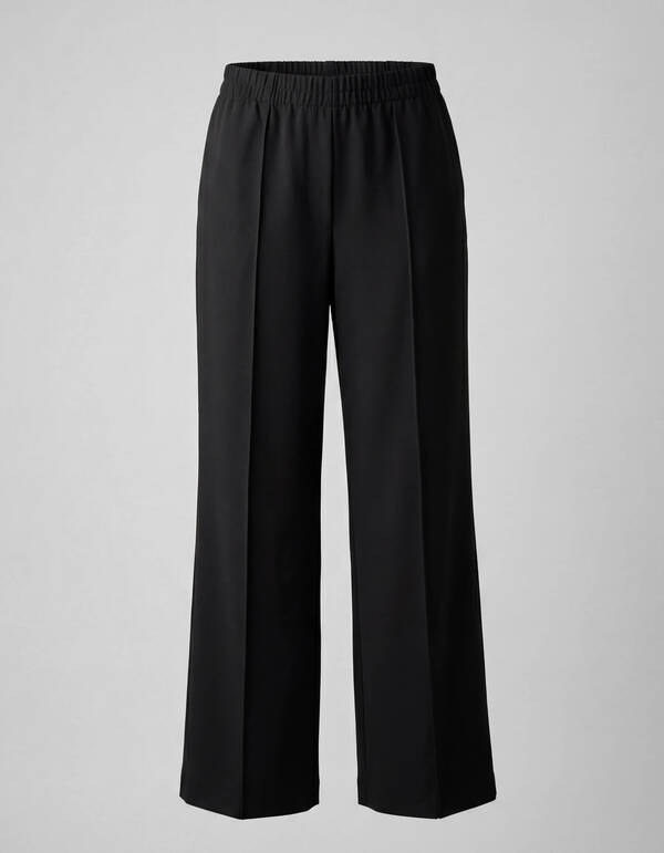 Wide Leg Broek Zwart SHOEBY WOMEN