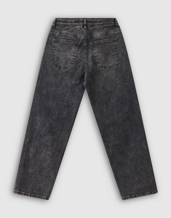 Baggy Fit Jeans Donkergrijs SHOEBY BOYS