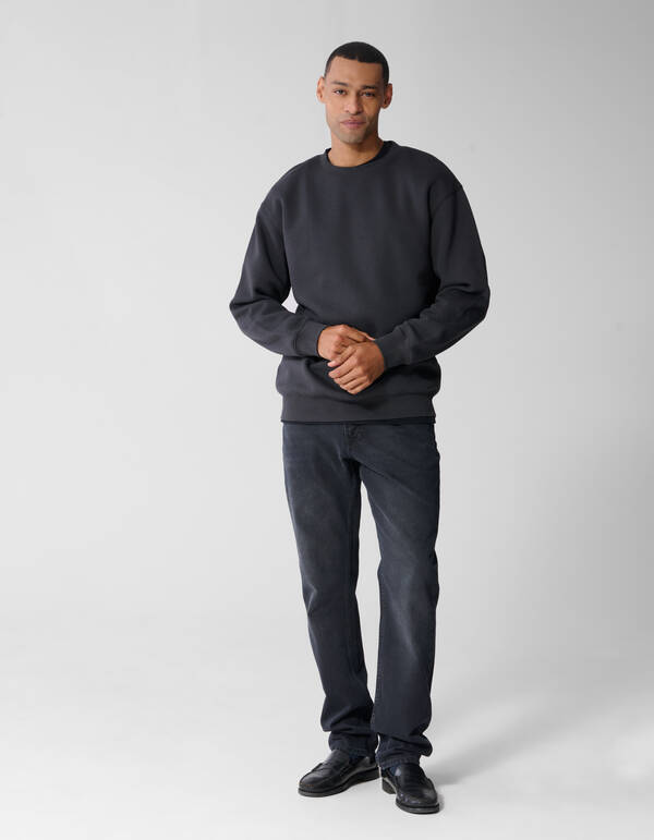 Crewneck Trui Donkergrijs SHOEBY MEN