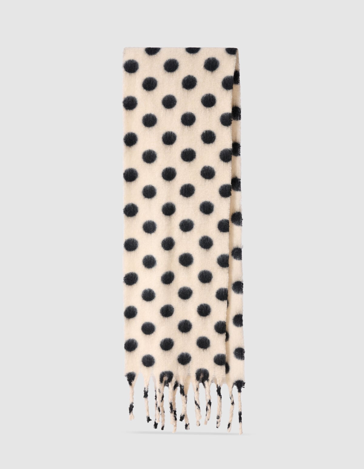 Stippen Sjaal Zwart/Ecru SHOEBY ACCESSOIRES