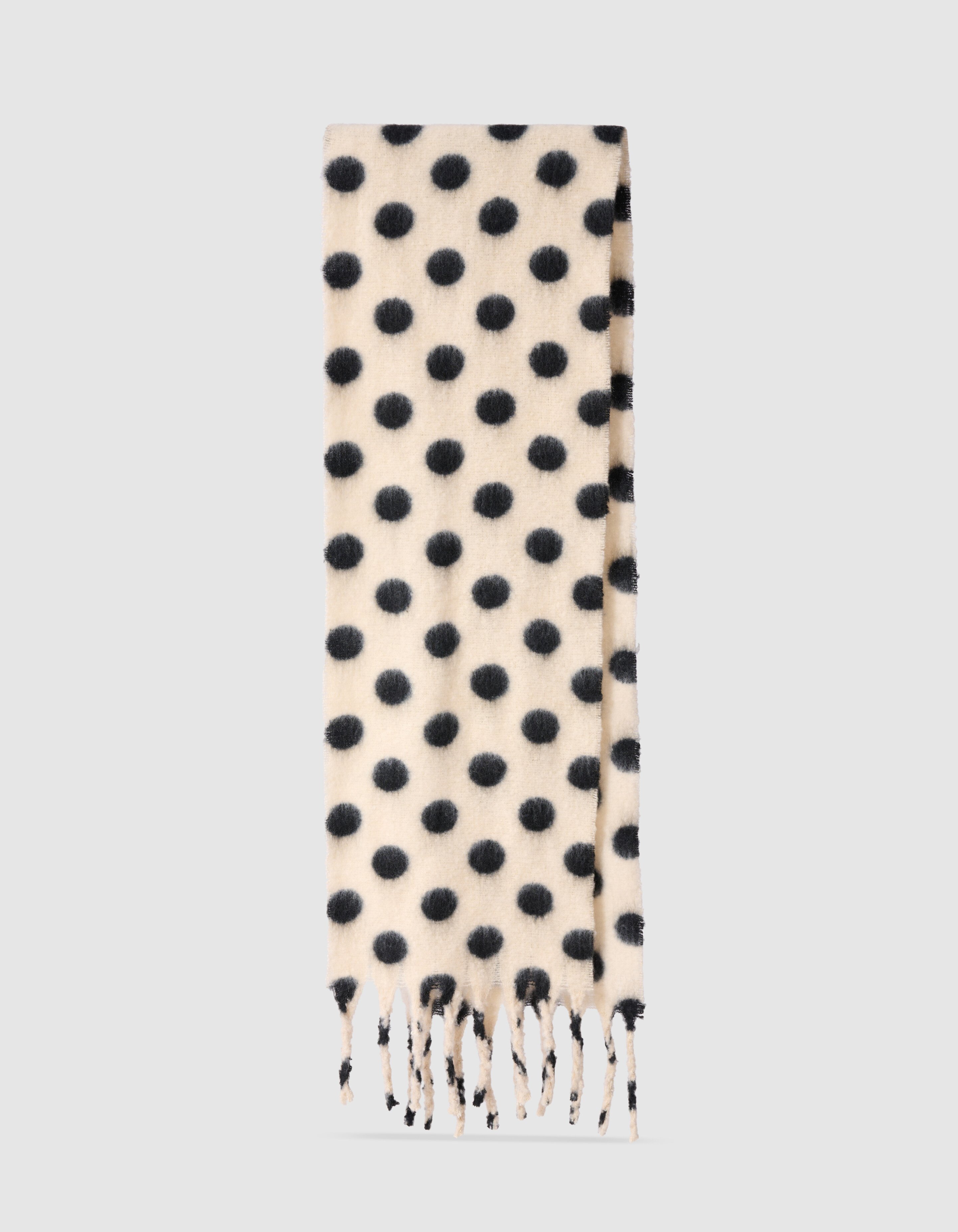 Stippen Sjaal Zwart/Ecru SHOEBY ACCESSOIRES