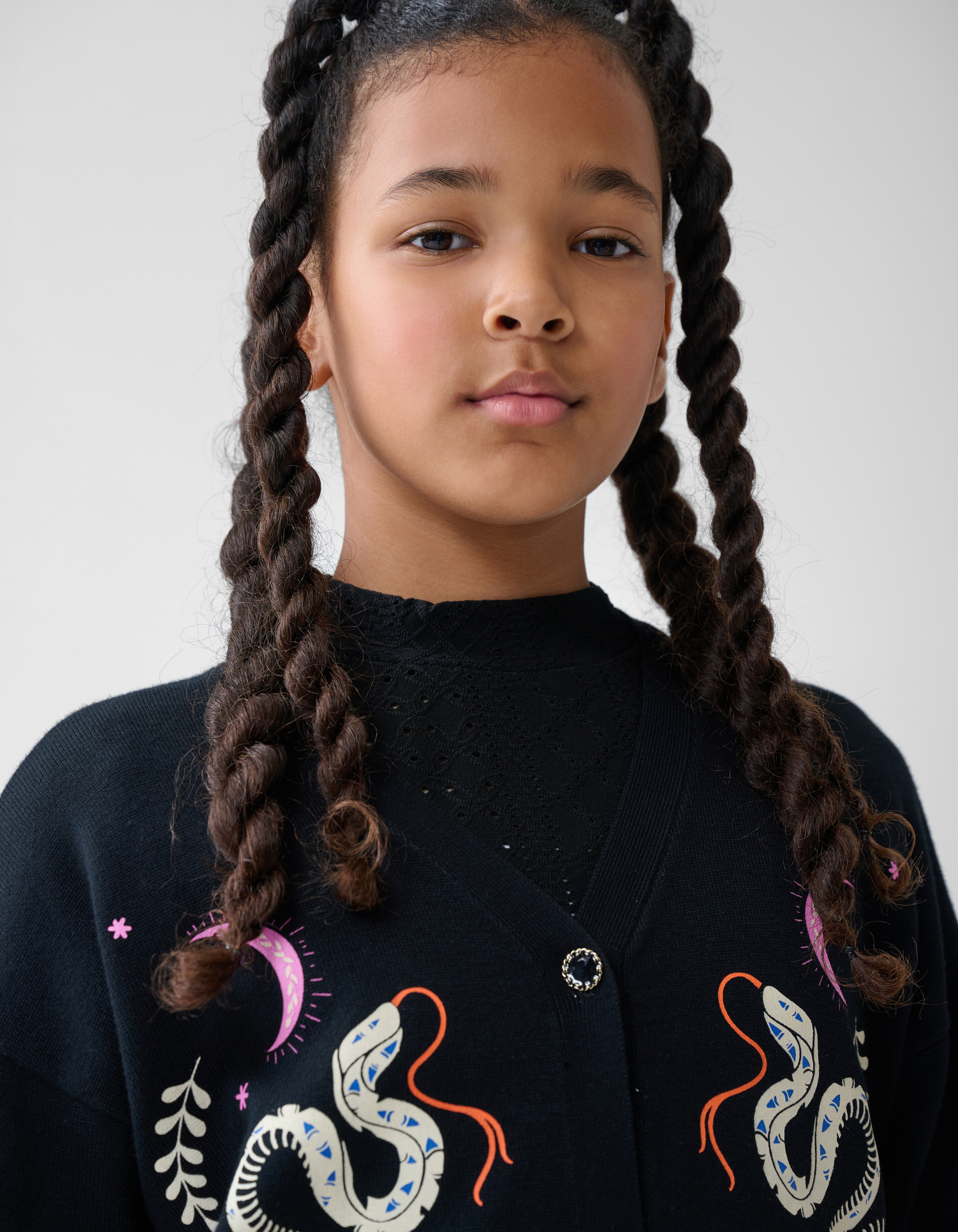 Printed Vest Zwart SHOEBY GIRLS
