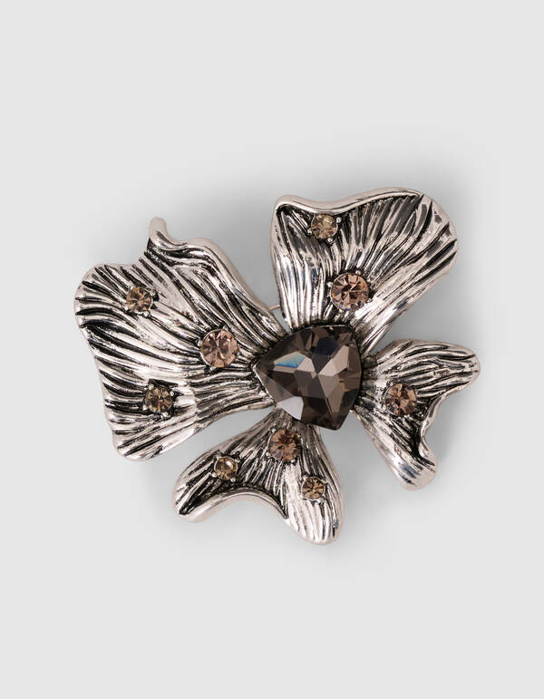 Flower Broche Zilver SHOEBY ACCESSOIRES