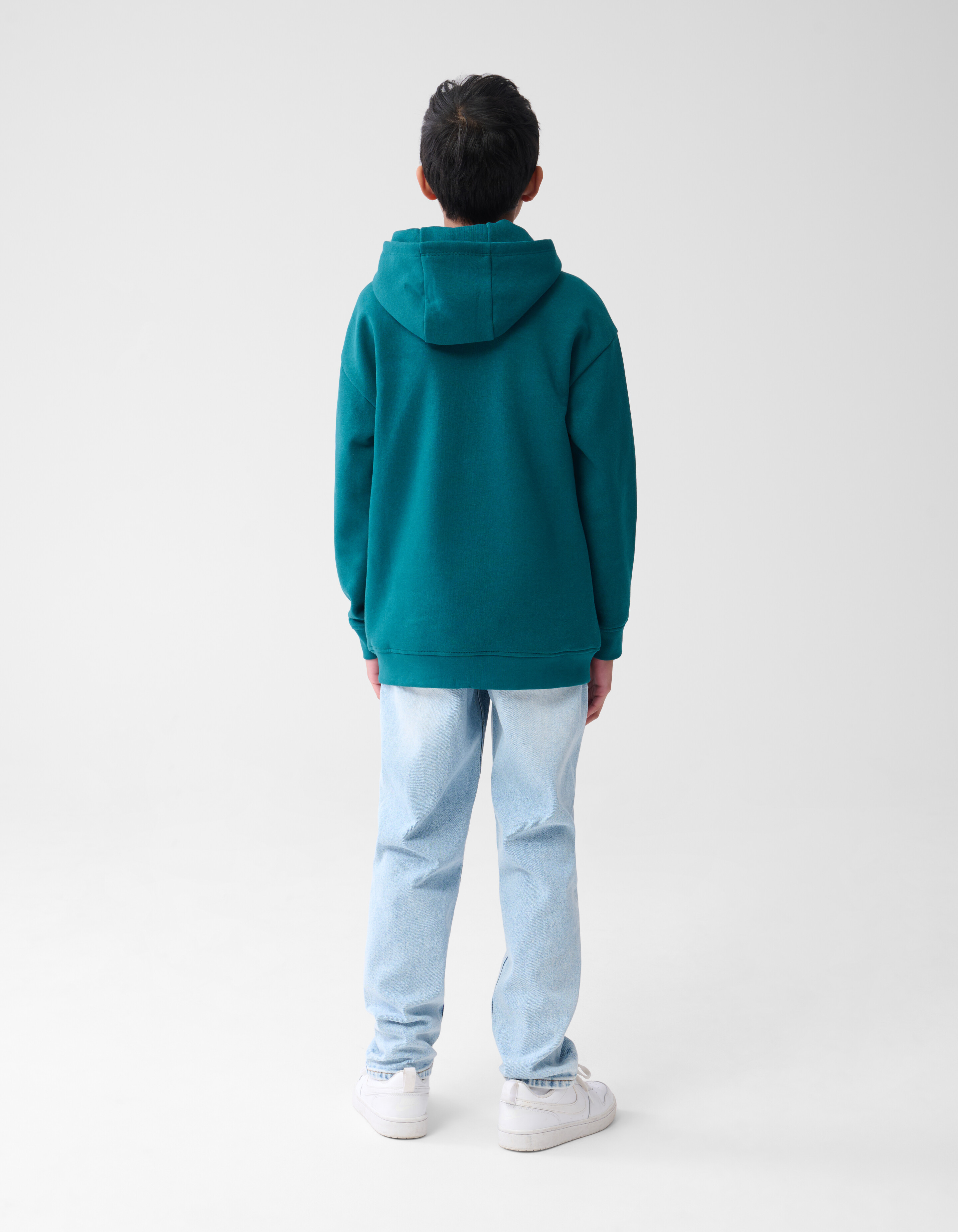Basis Tekst Hoodie Donkergroen SHOEBY BOYS