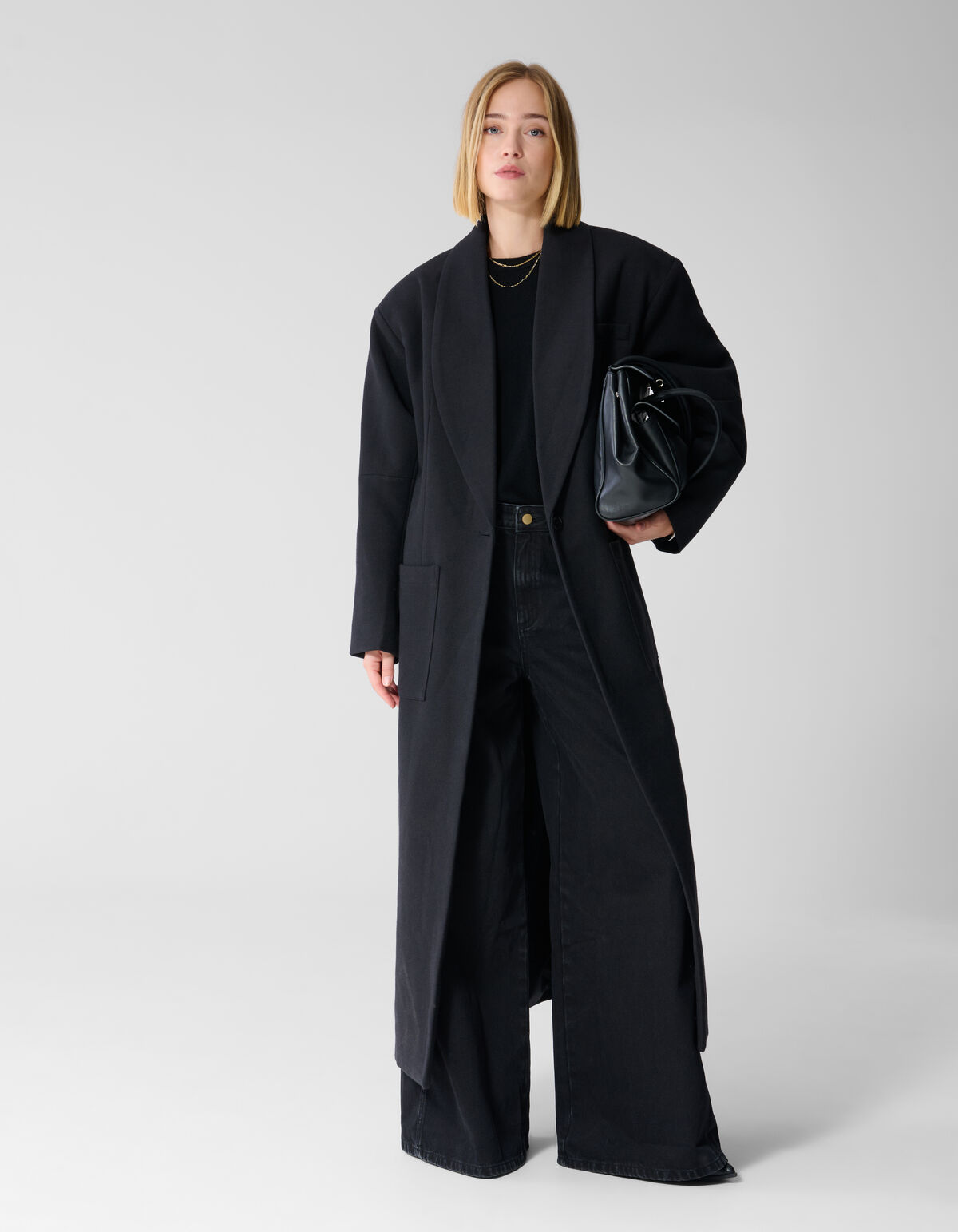 Oversized Mantel Zwart By Lonneke SHOEBY WOMEN