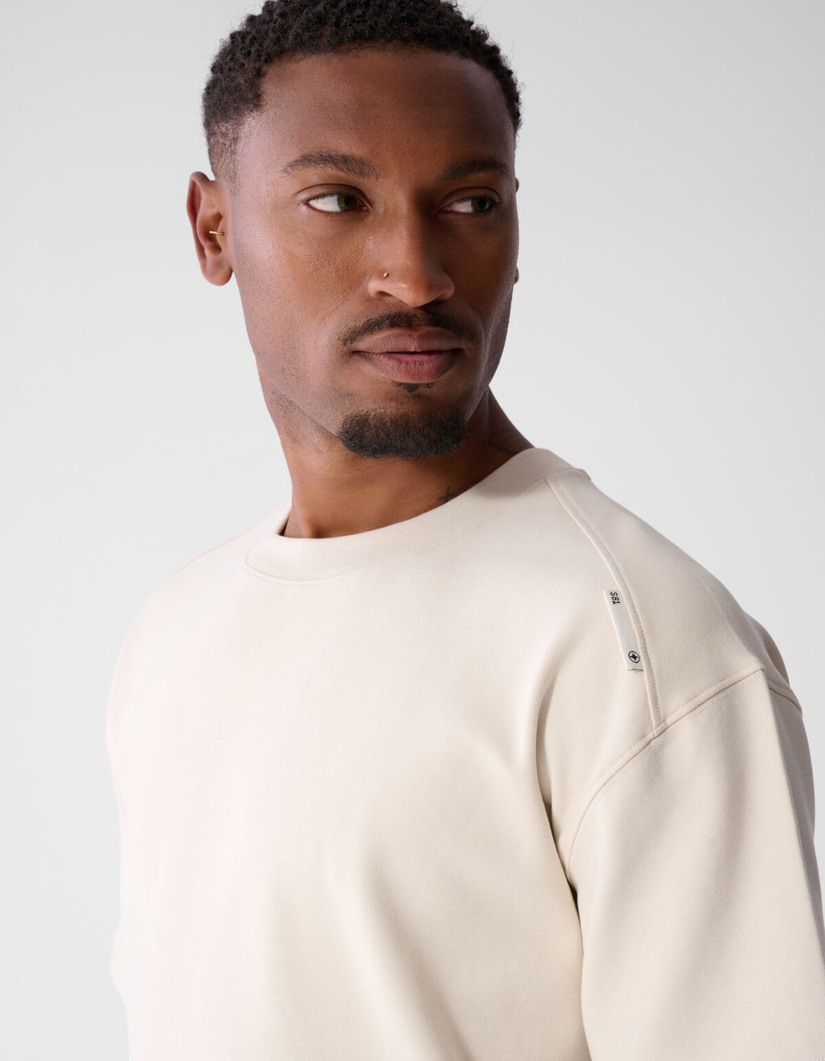 Basis Label T-shirt Zand SHOEBY MEN