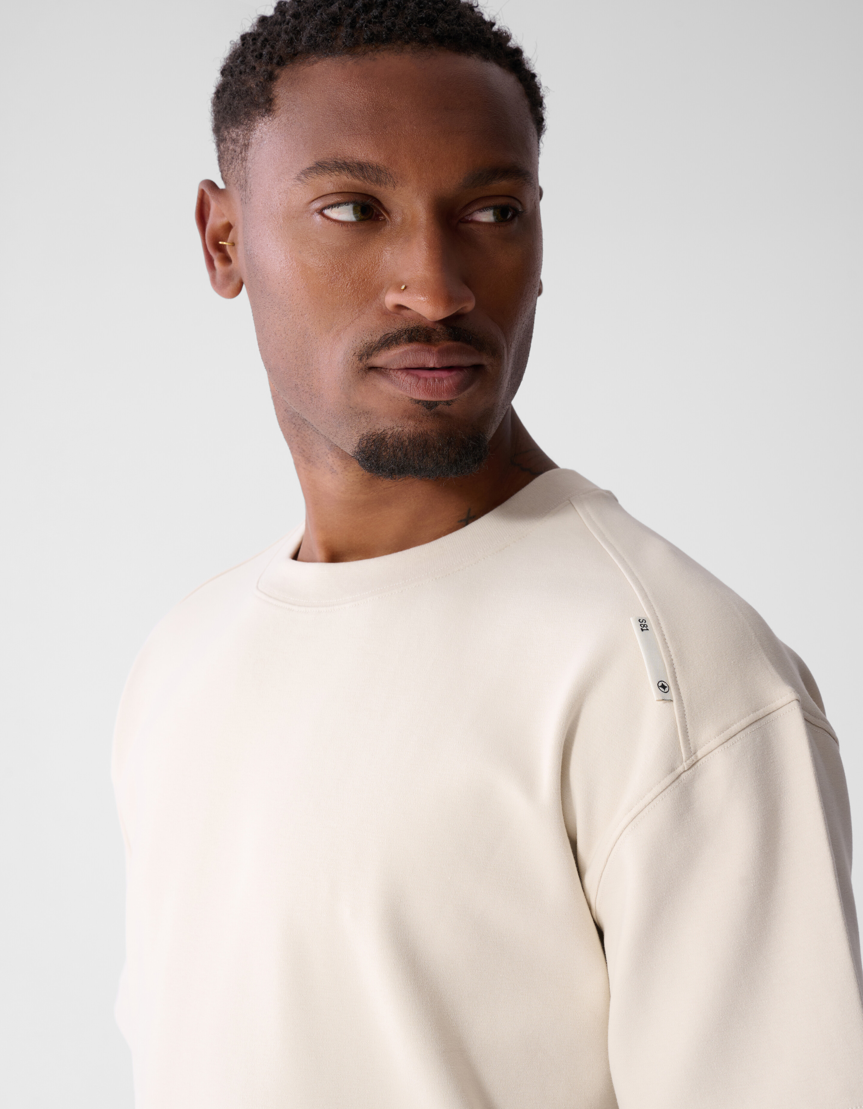 Basis Label T-shirt Zand SHOEBY MEN