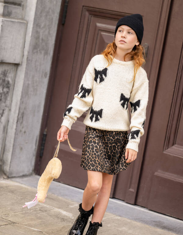 Leopard Mini Rok Bruin SHOEBY GIRLS