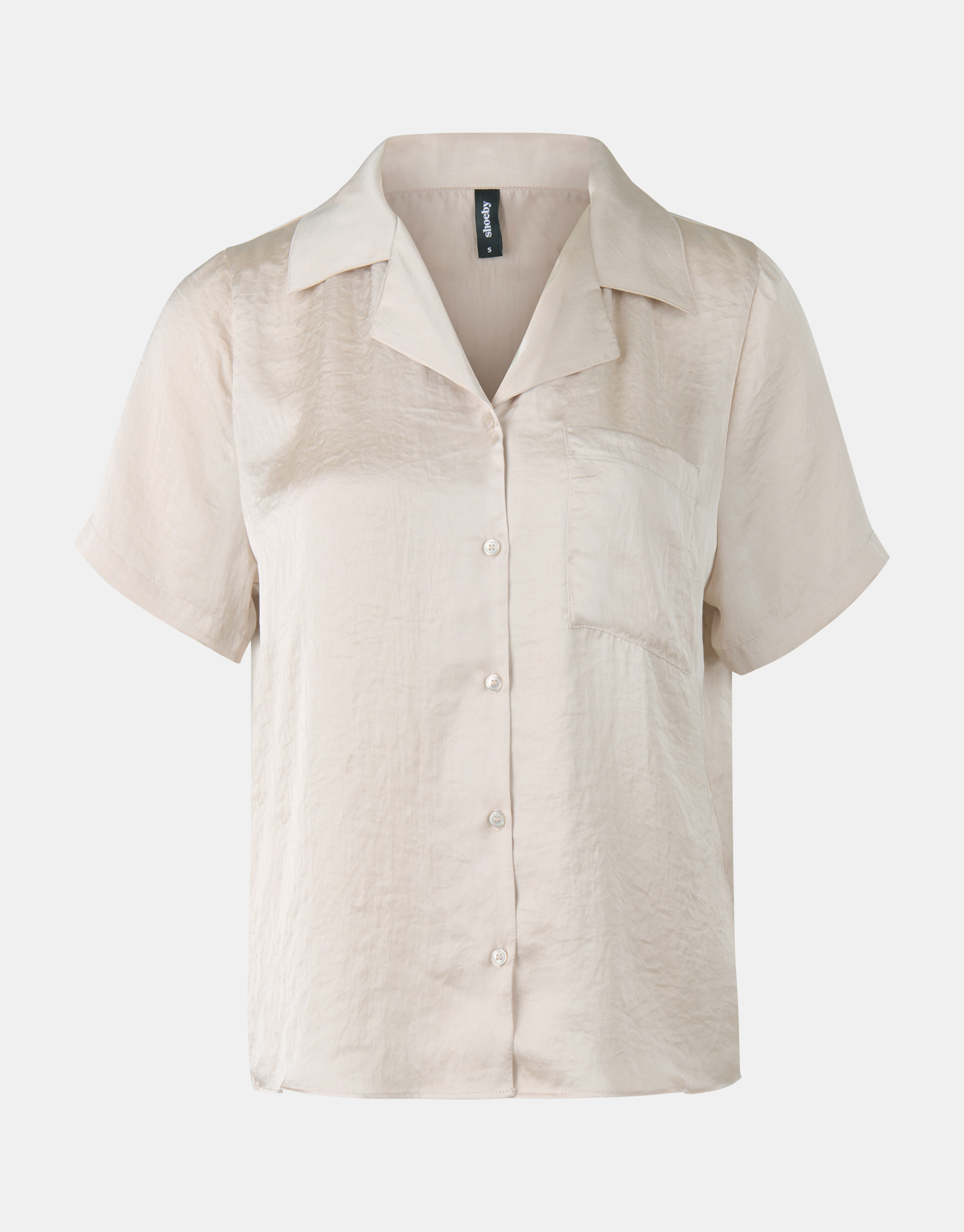 Satijnen Blouse Beige SHOEBY WOMEN