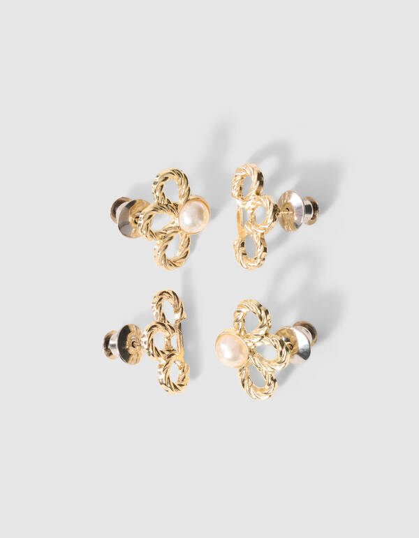 Flower Jeans Pins Goud SHOEBY ACCESSOIRES