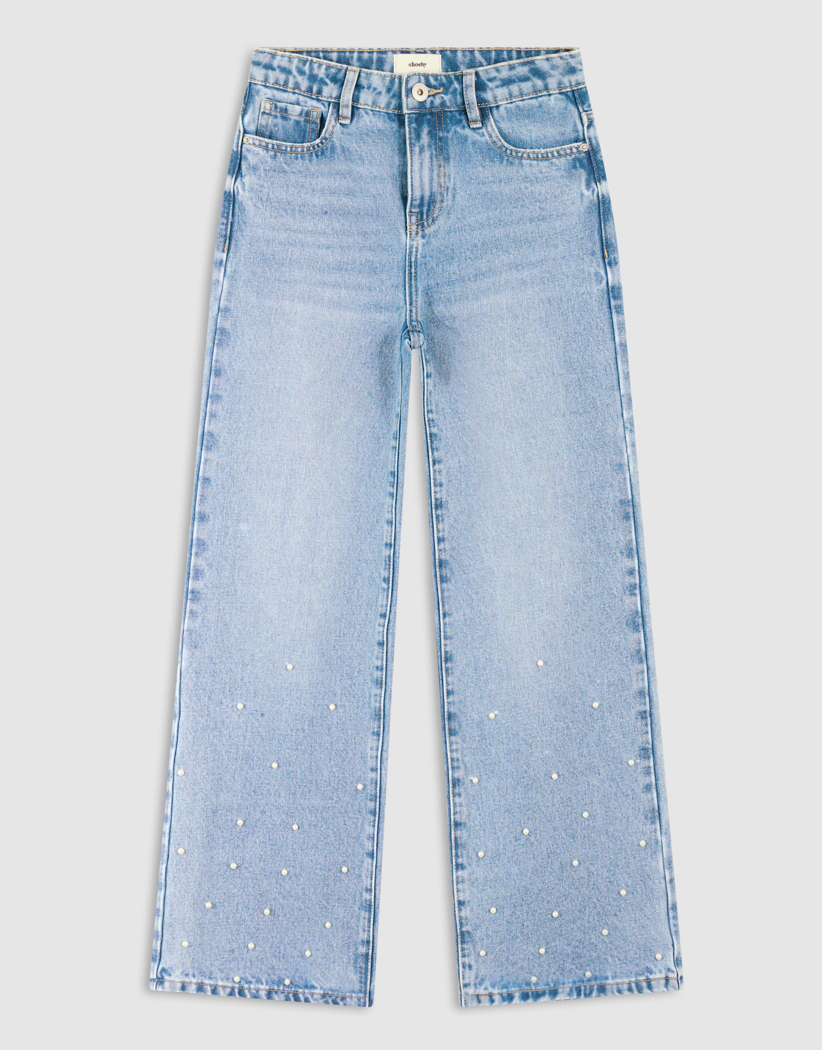 Parel Straight Fit Jeans Blauw SHOEBY GIRLS