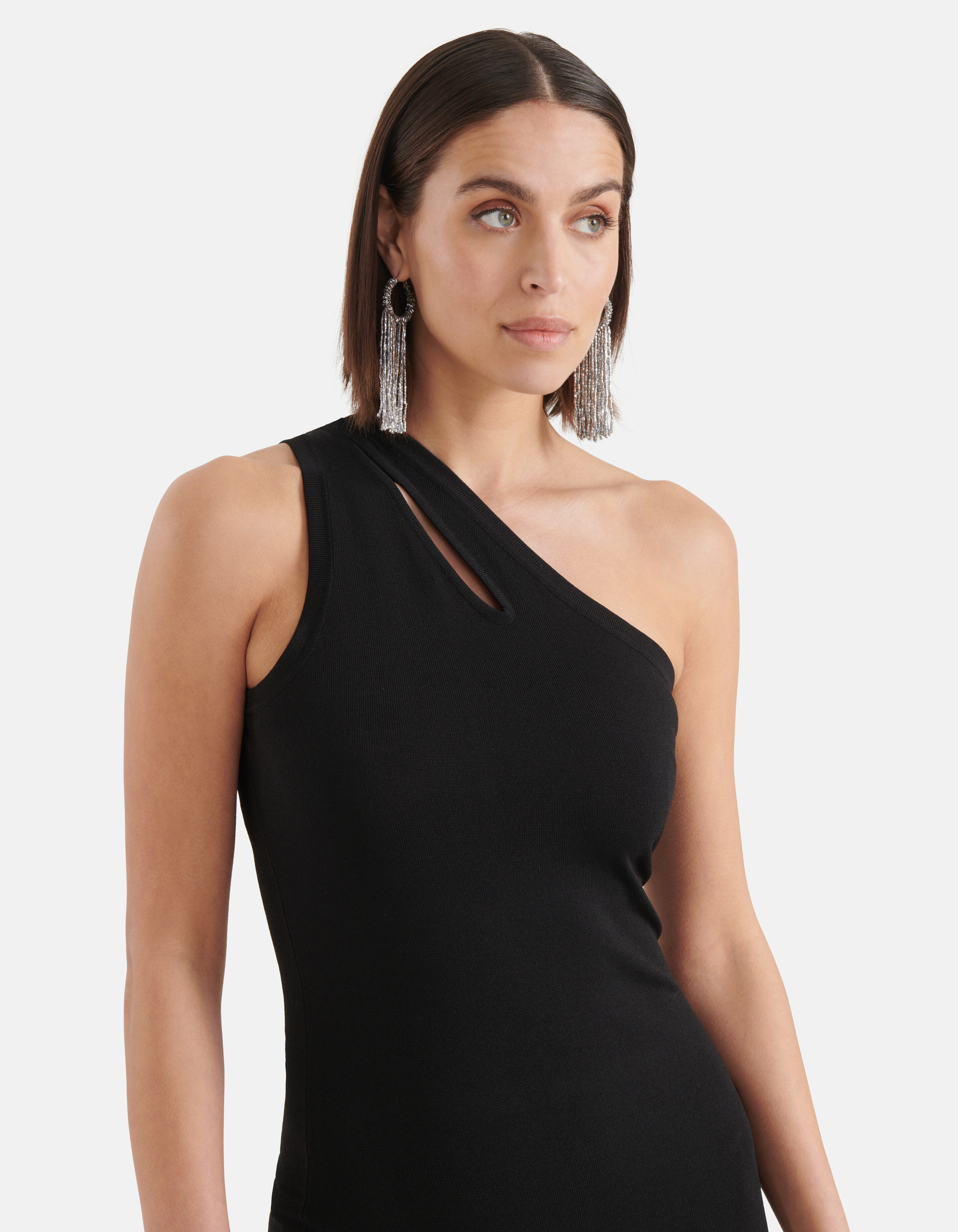 Asymmetrische Cut Out Jurk Zwart SHOEBY WOMEN