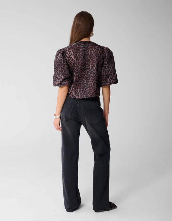 Straight Fit Jeans Donkergrijs SHOEBY WOMEN