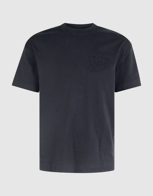 Embroidery T-shirt Donkerblauw SHOEBY MEN