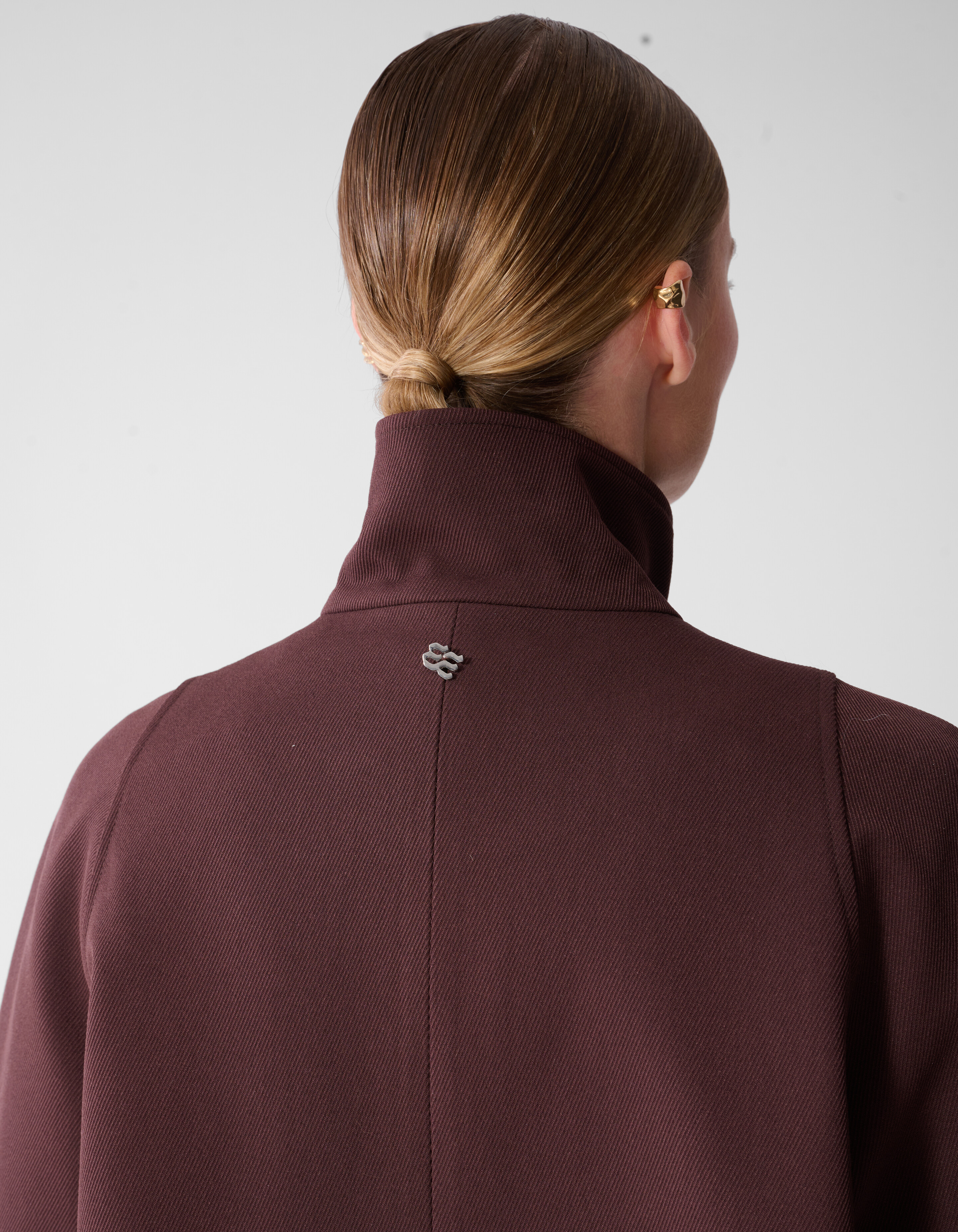 Geweven Cape Donkerrood By Mieke SHOEBY WOMEN