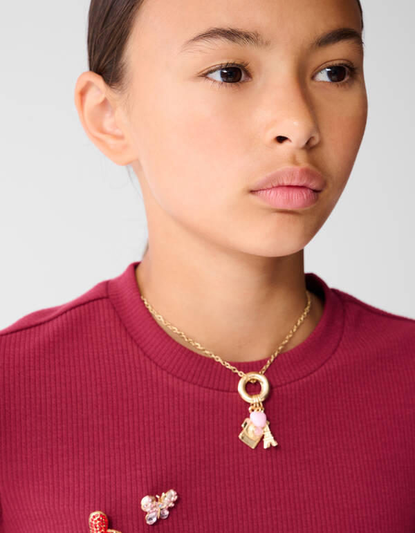 Puff Top Donkerrood SHOEBY GIRLS