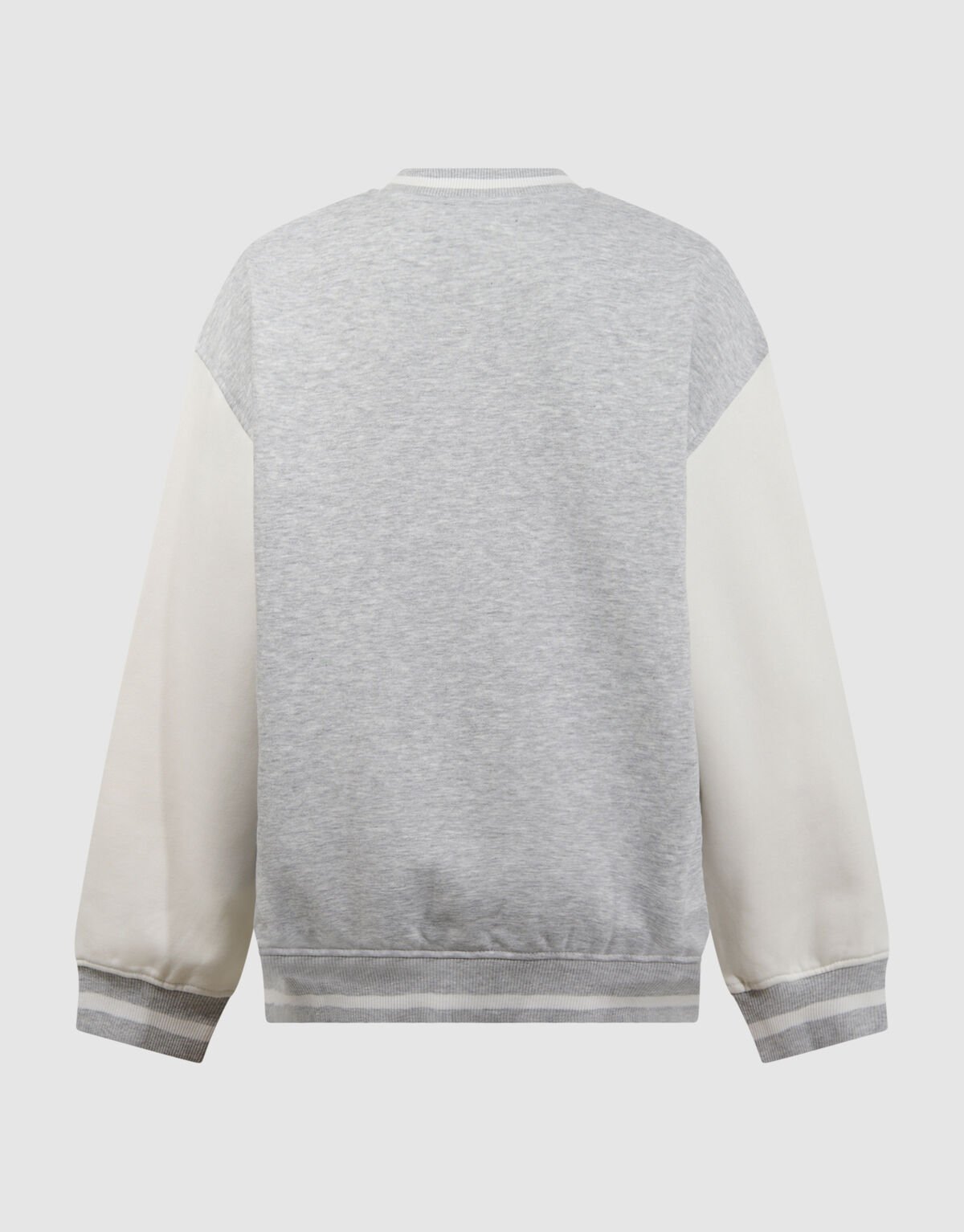 Varsity Bomber Sweat Jack Lichtgrijs SHOEBY BOYS