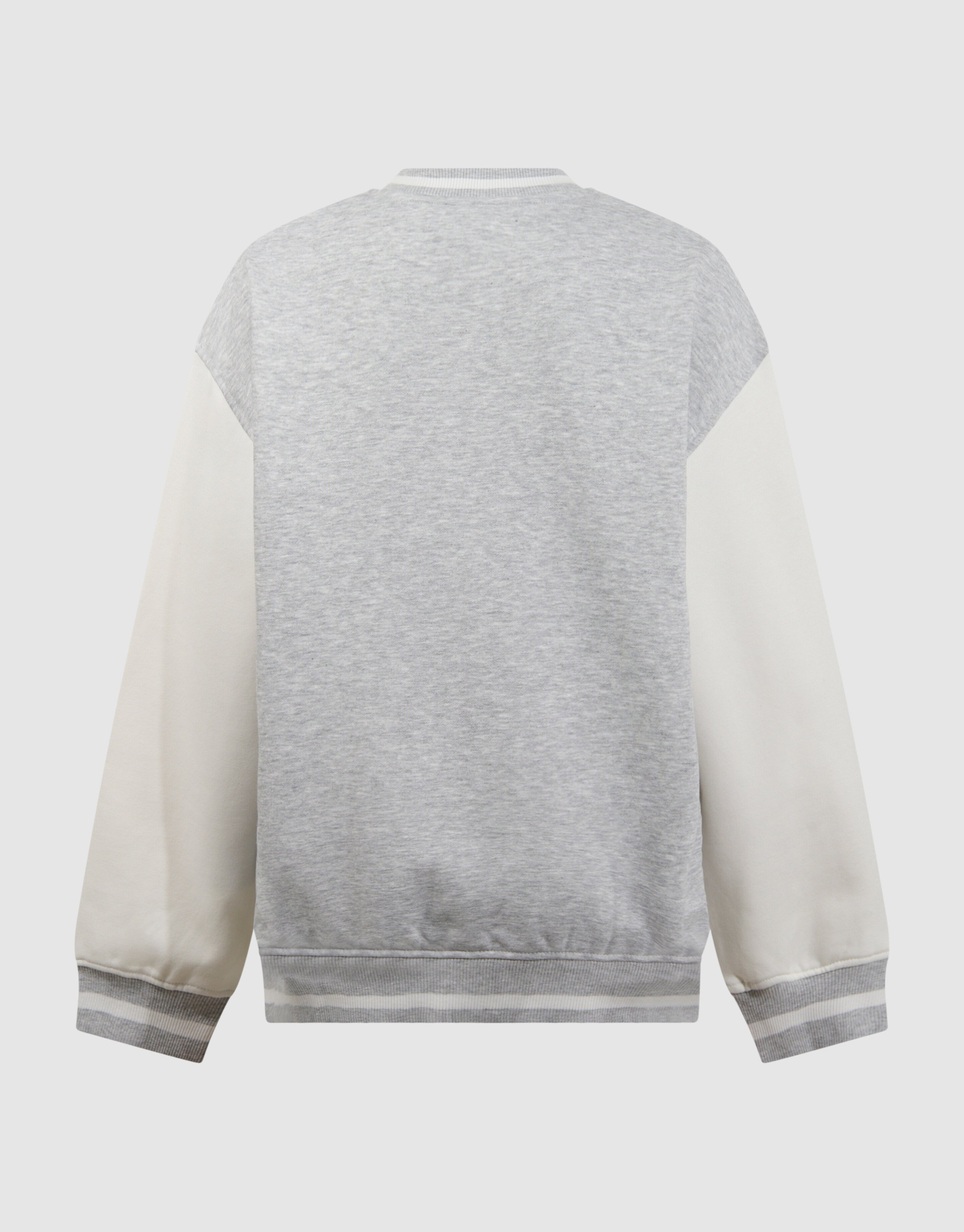 Varsity Bomber Sweat Jack Lichtgrijs SHOEBY BOYS