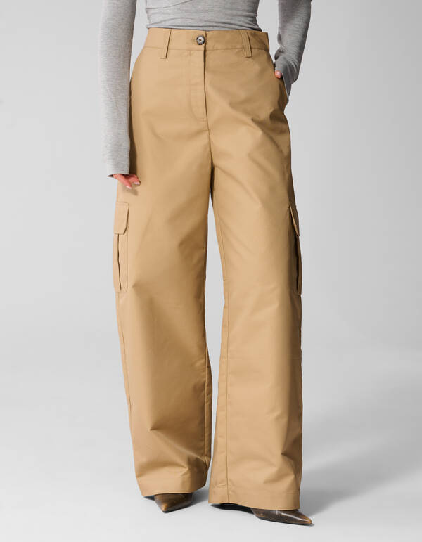 Cargo Loose Fit Broek Lichtbruin By Anna SHOEBY WOMEN