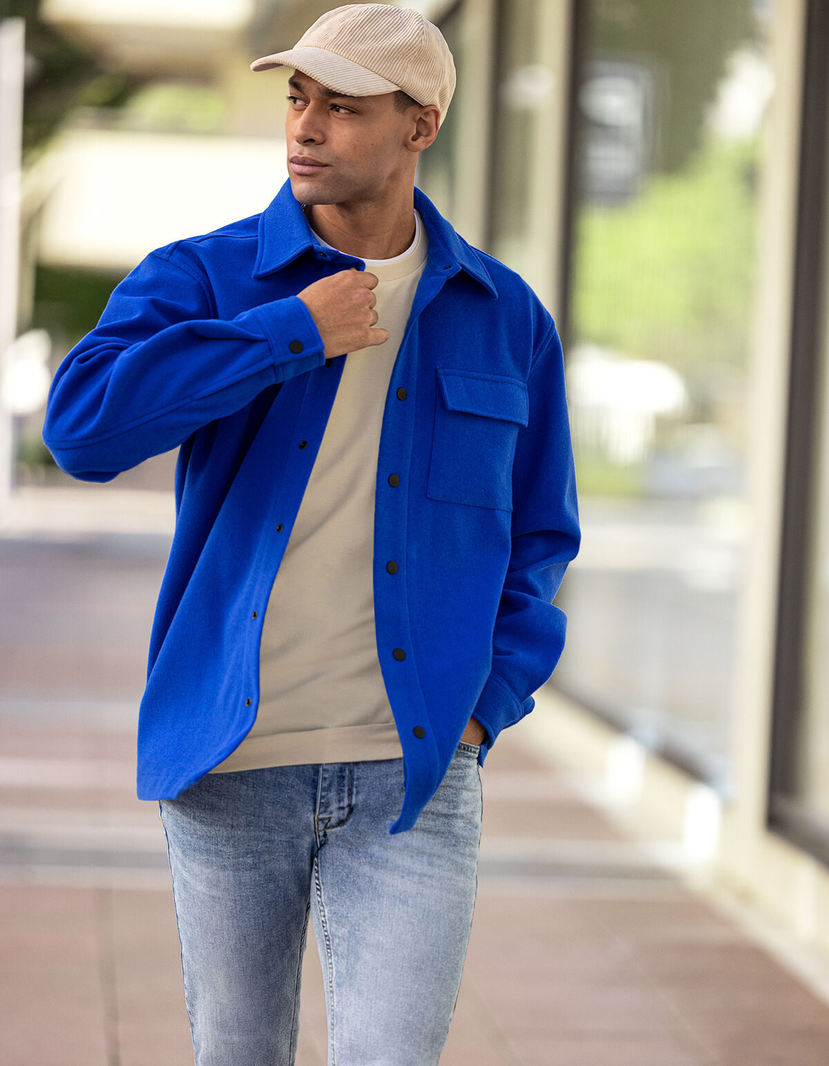 Pocket Overshirt Blauw SHOEBY MEN